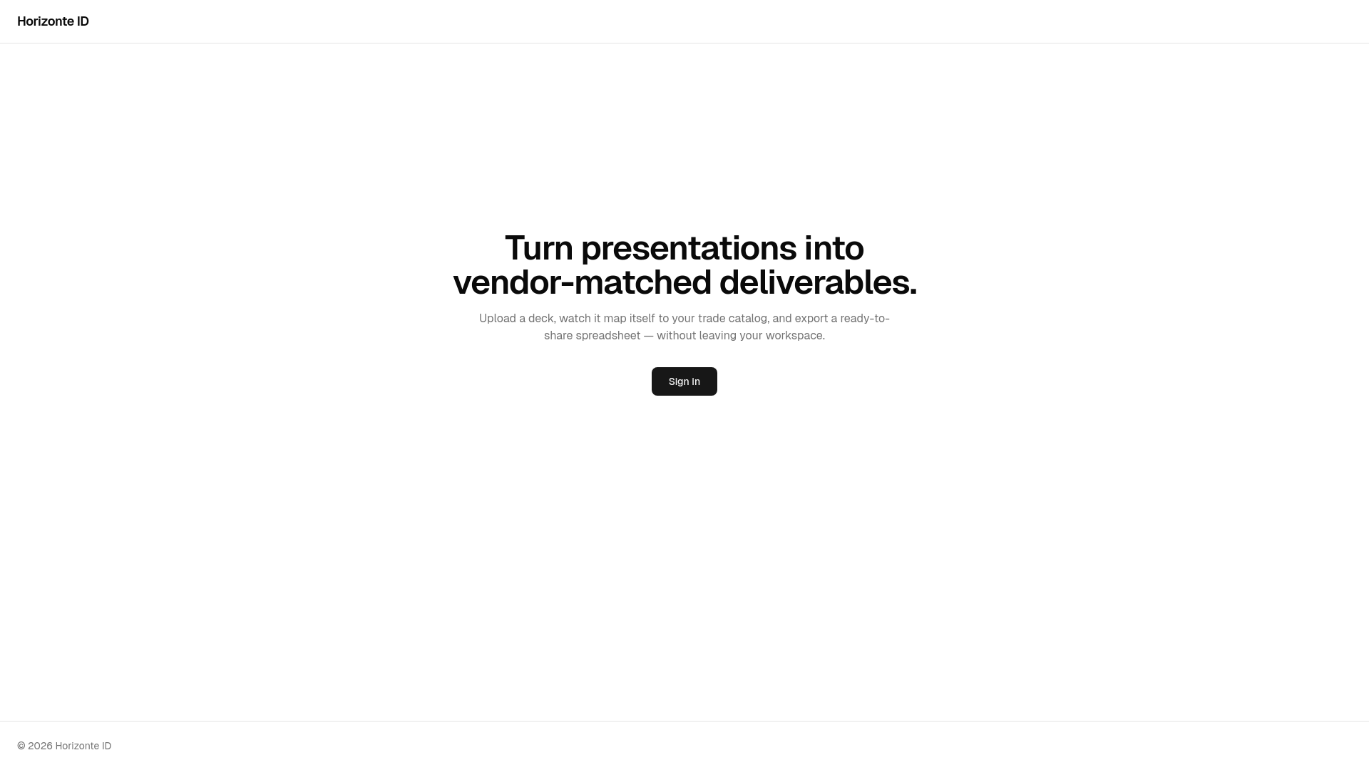 website screenshot of https://horizonteops.com/