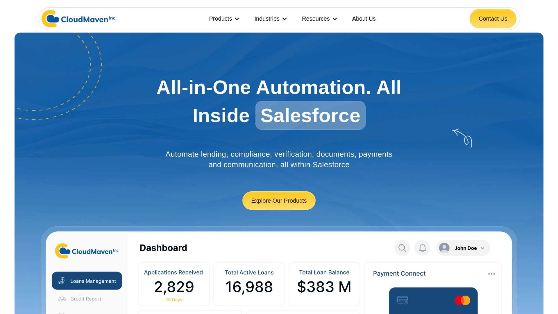 website screenshot of https://cloudmavenplugins.com/
