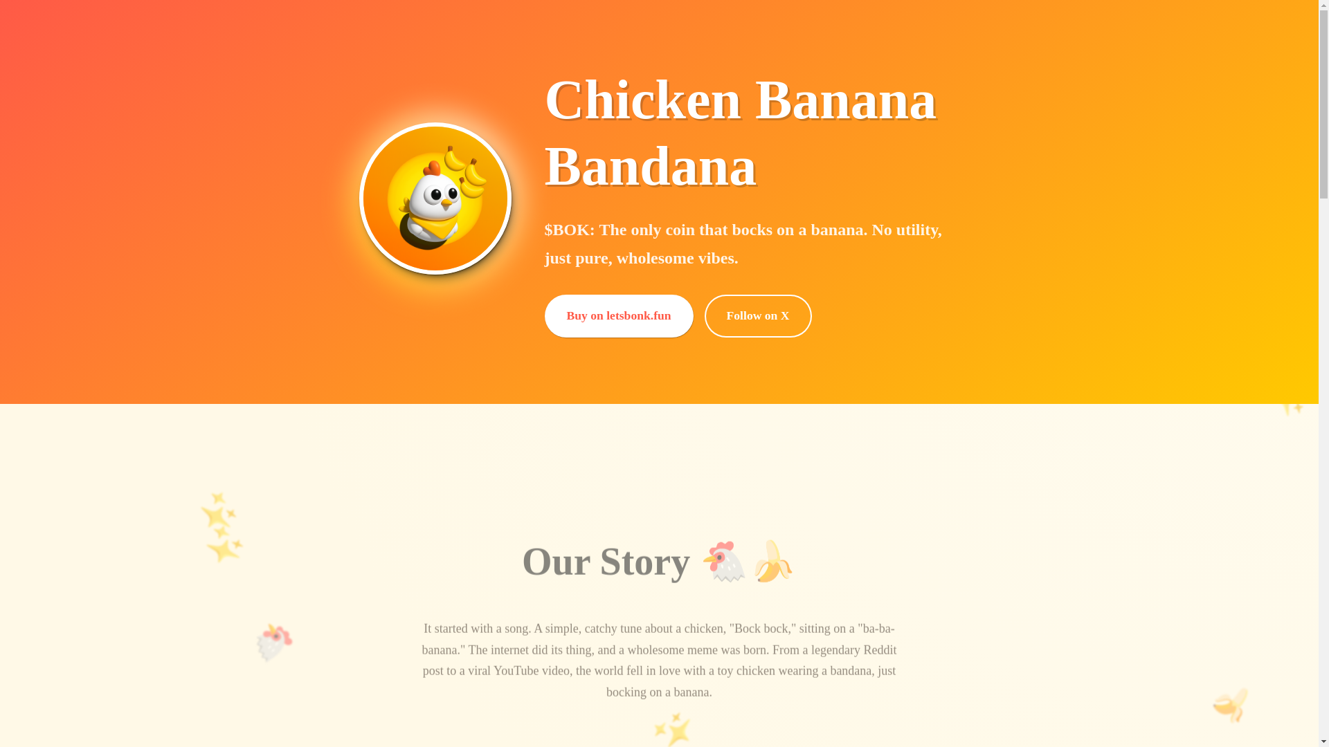 website screenshot of https://chickenbananabandana.xyz/