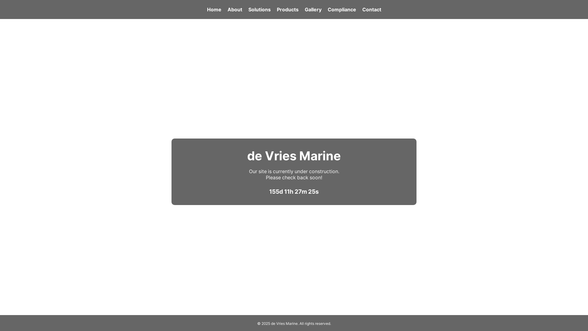 website screenshot of https://devriesmarine-github-io.pages.dev/