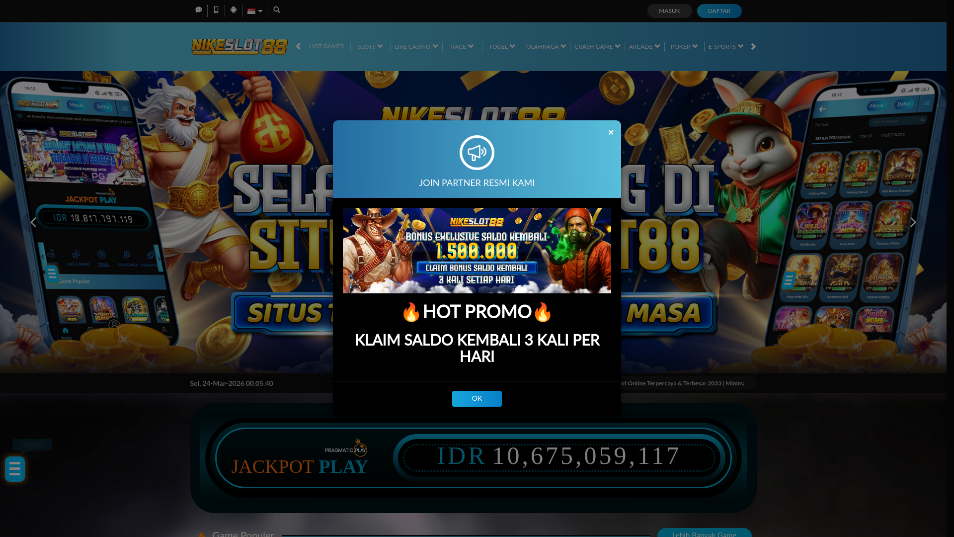 website screenshot of https://linkberkah.cyou/