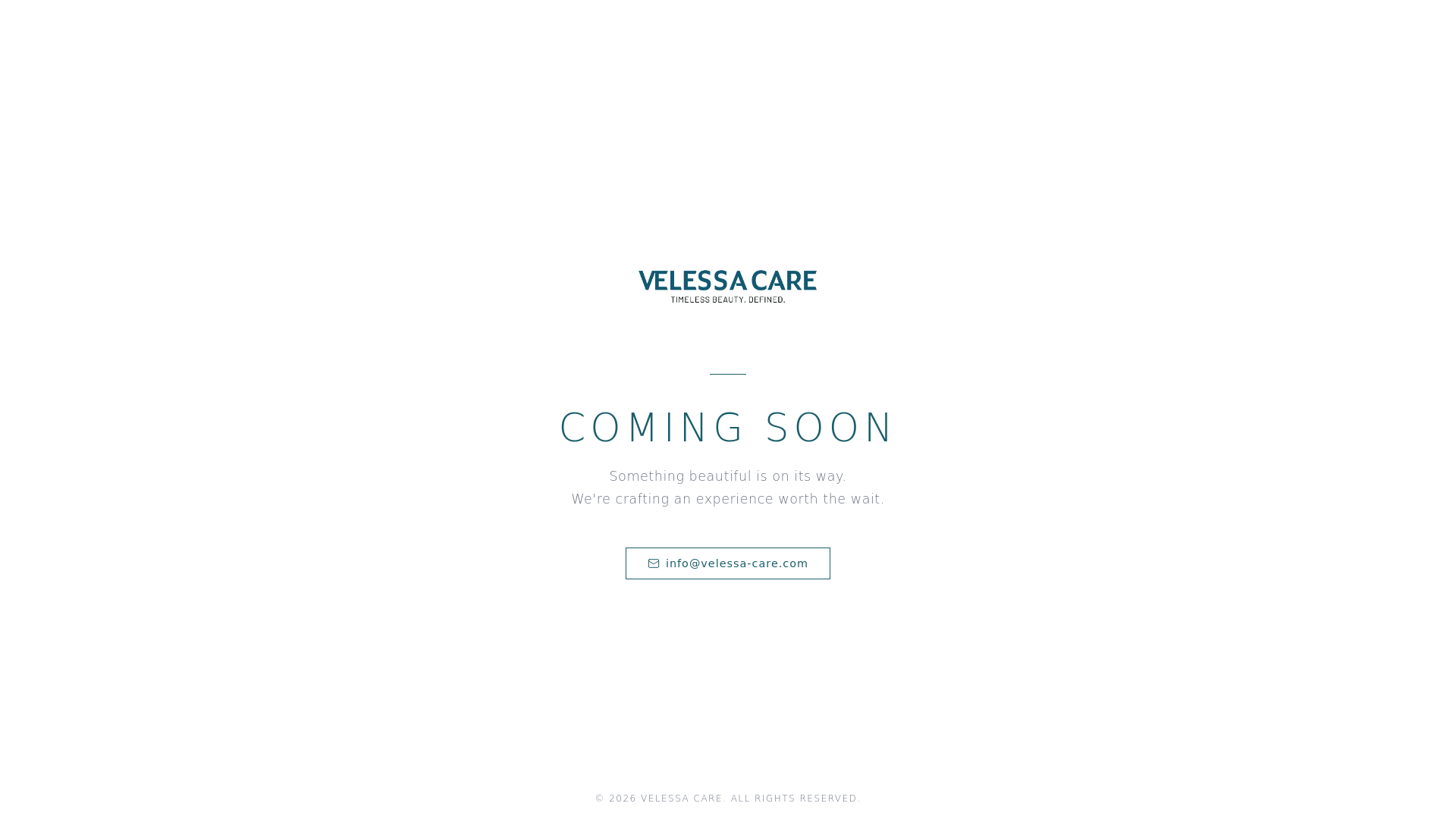 website screenshot of https://velessa-care.com/