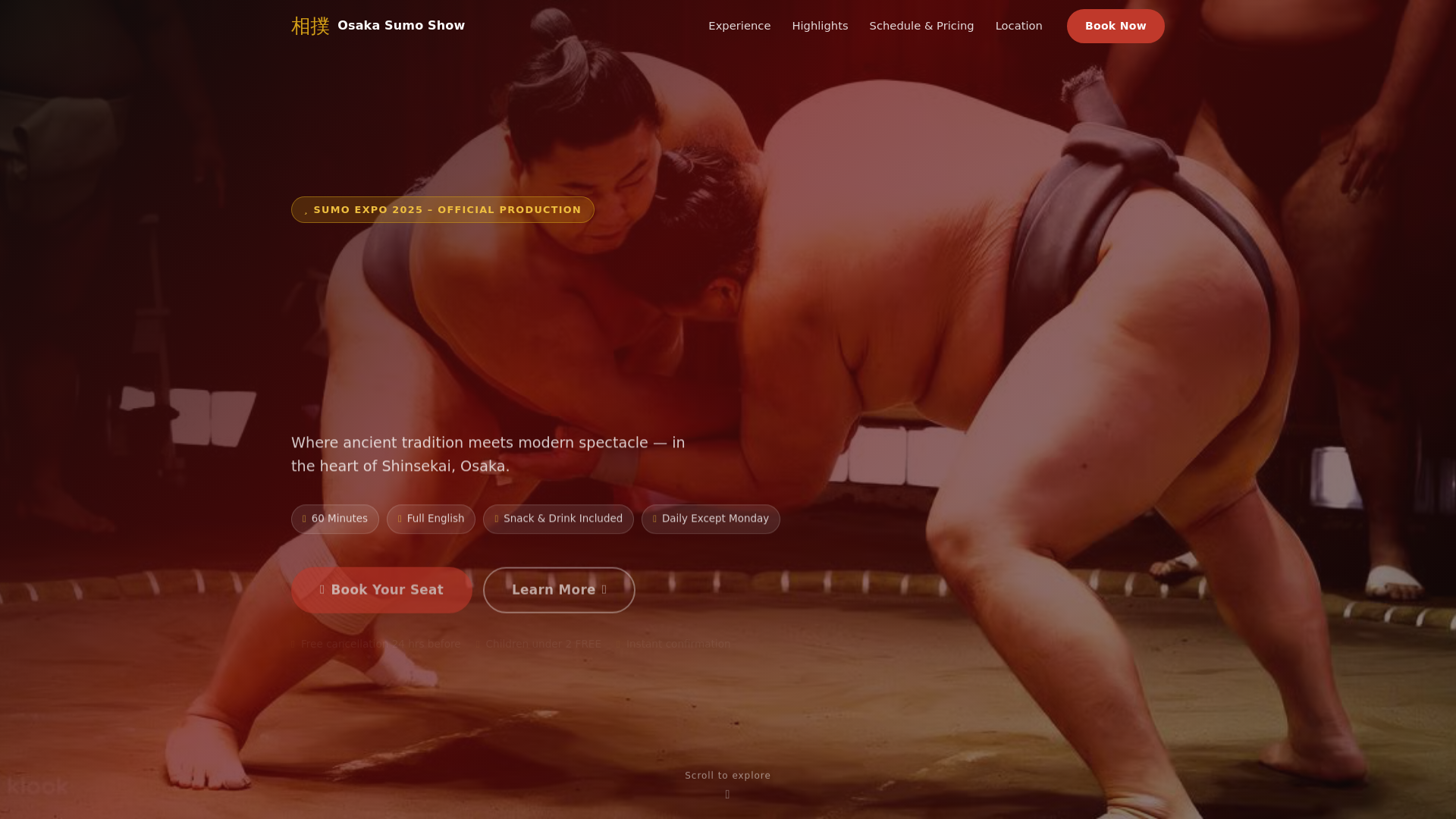 website screenshot of https://sumoliveshow.pages.dev/