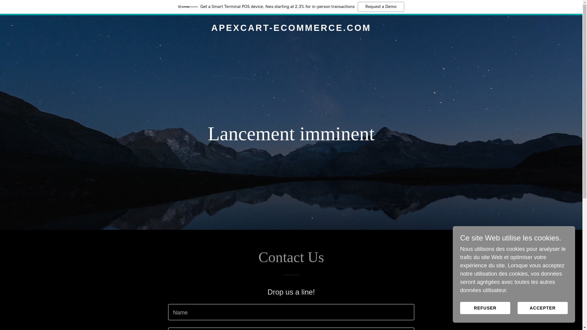 website screenshot of https://apexcart-ecommerce.com/