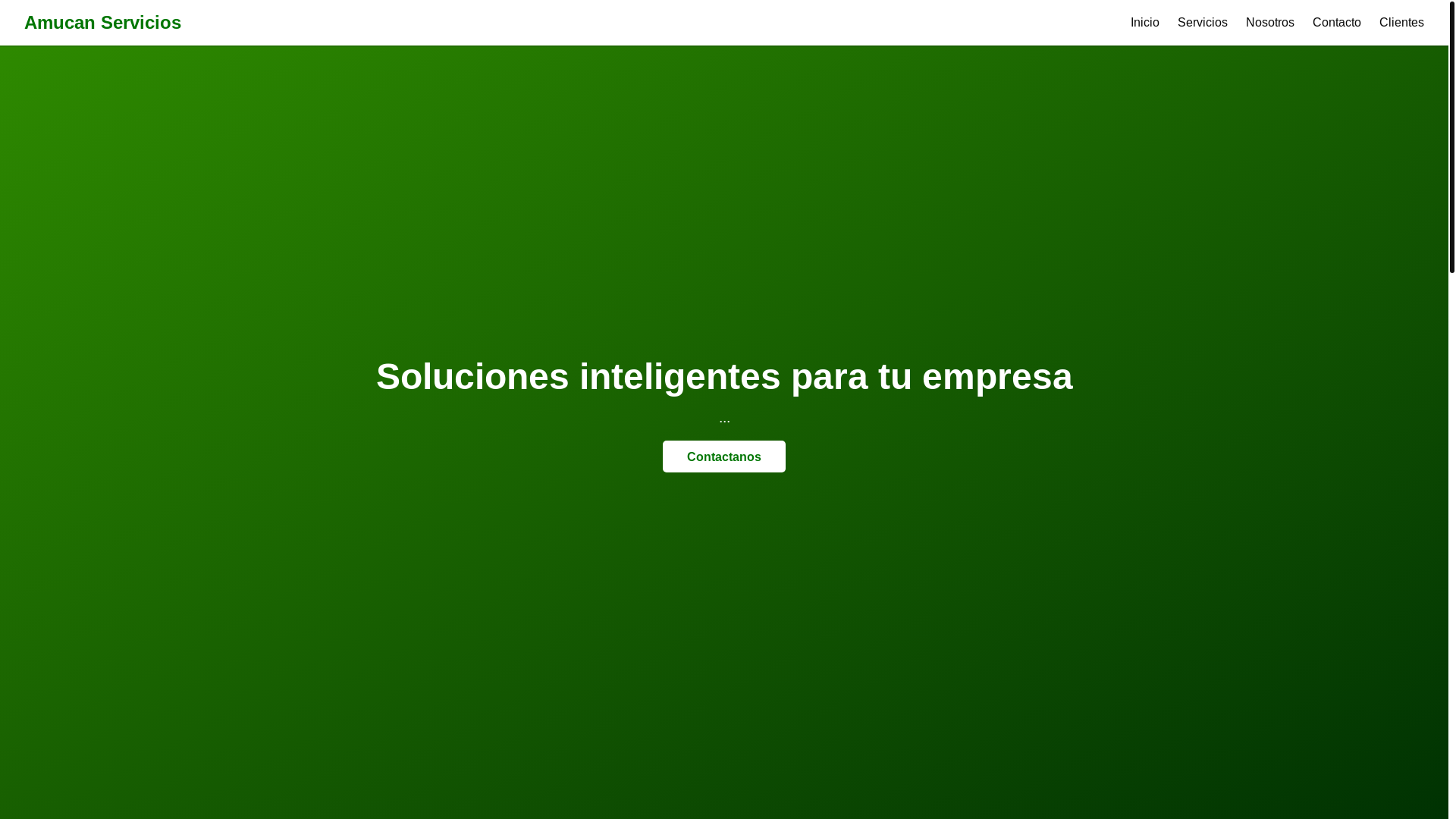 website screenshot of https://amucanservicios.com/