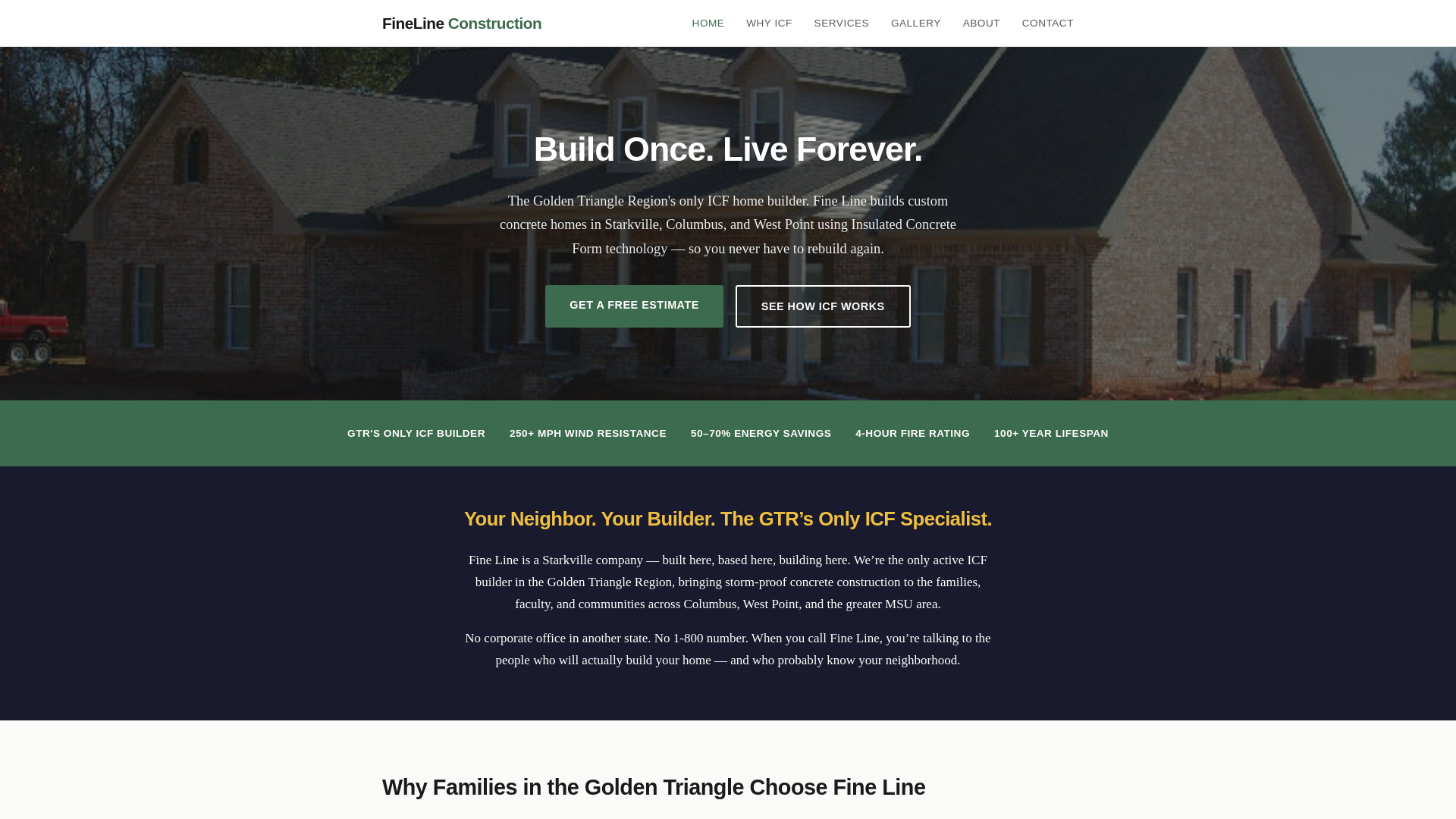 website screenshot of https://buildstarkville.com/