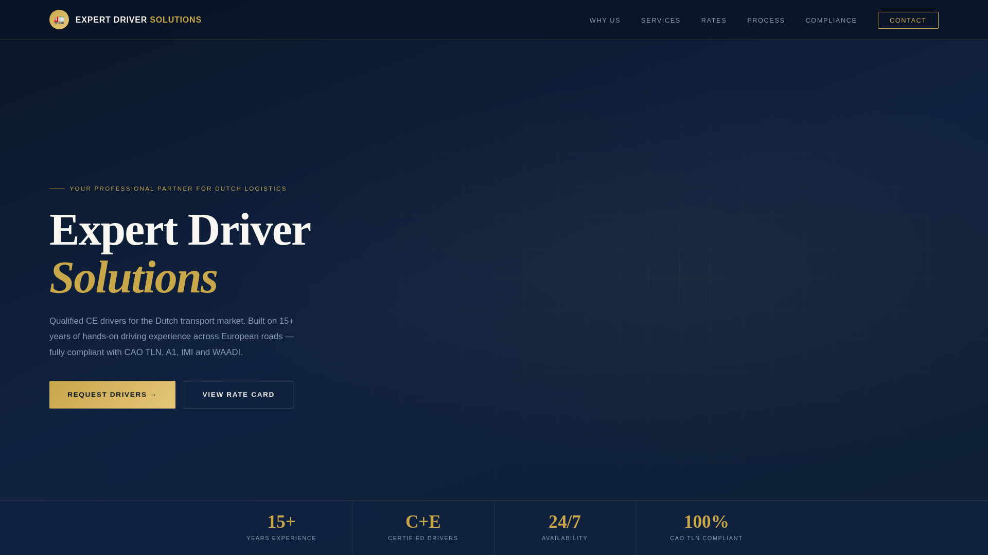 website screenshot of https://expertdriversolutions.eu/