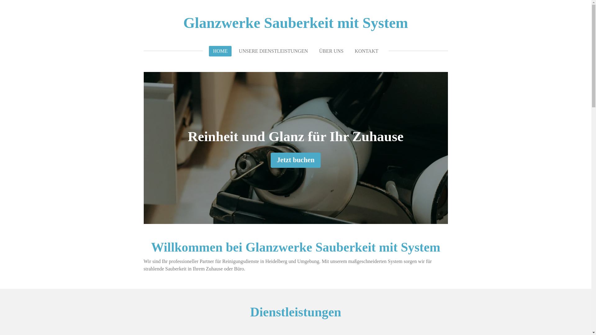 website screenshot of https://glanzwerkesauberkeit.de/