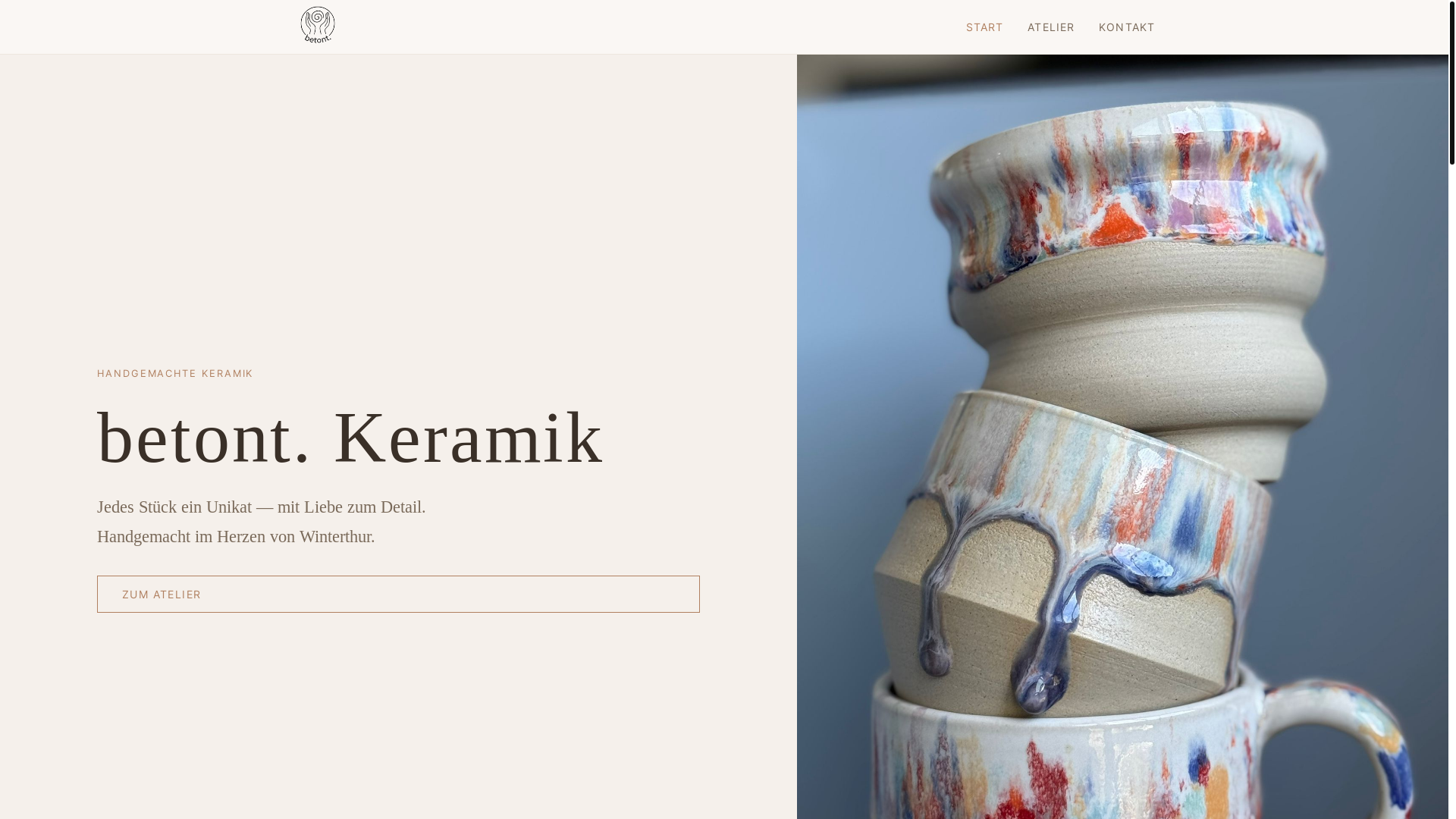 website screenshot of https://betont-keramik.com/