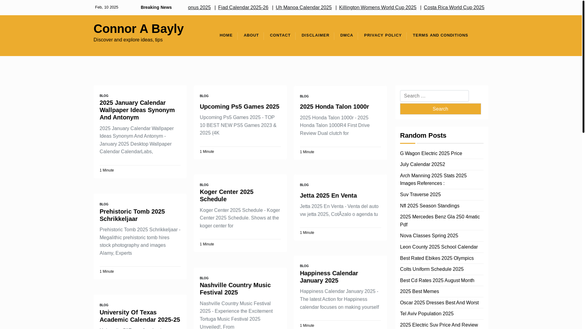 website screenshot of https://connorabayly.pages.dev/