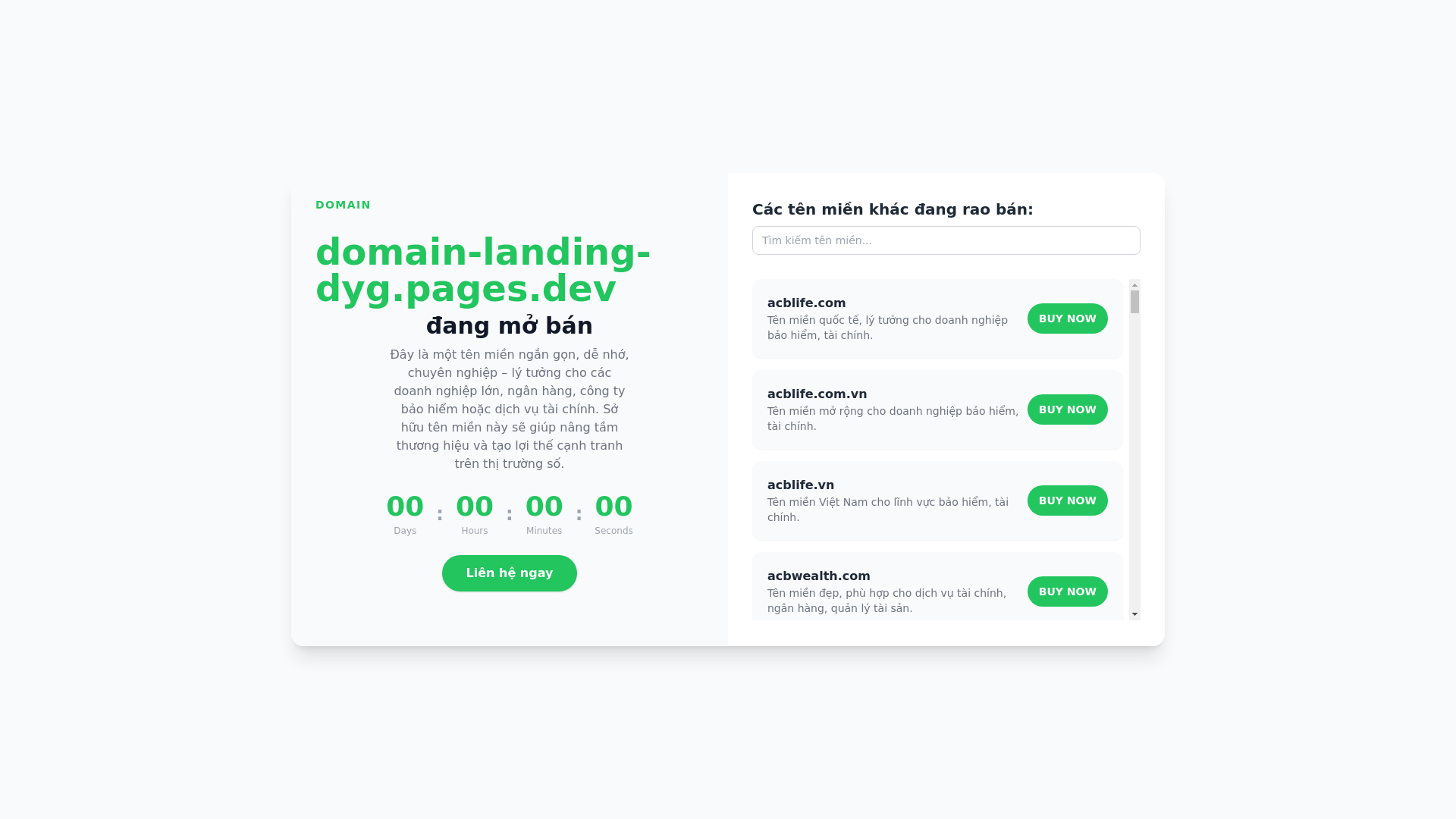 website screenshot of https://domain-landing-dyg.pages.dev/