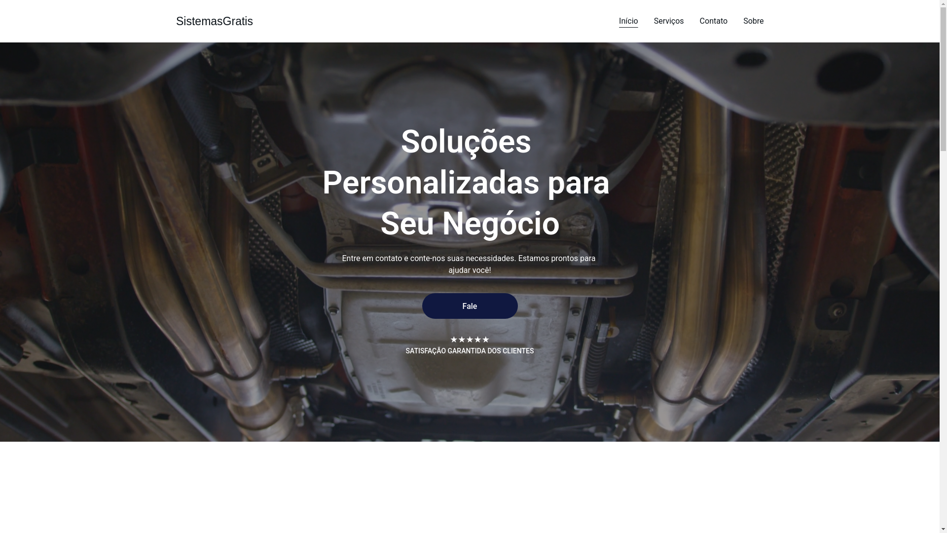 website screenshot of https://sistemasgratis.com.br/
