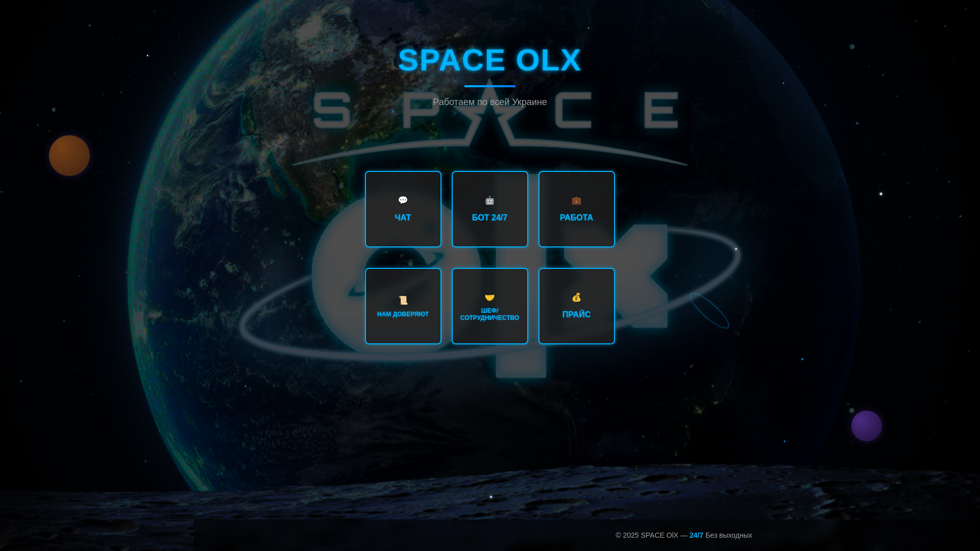 website screenshot of https://spaceolx.cc/