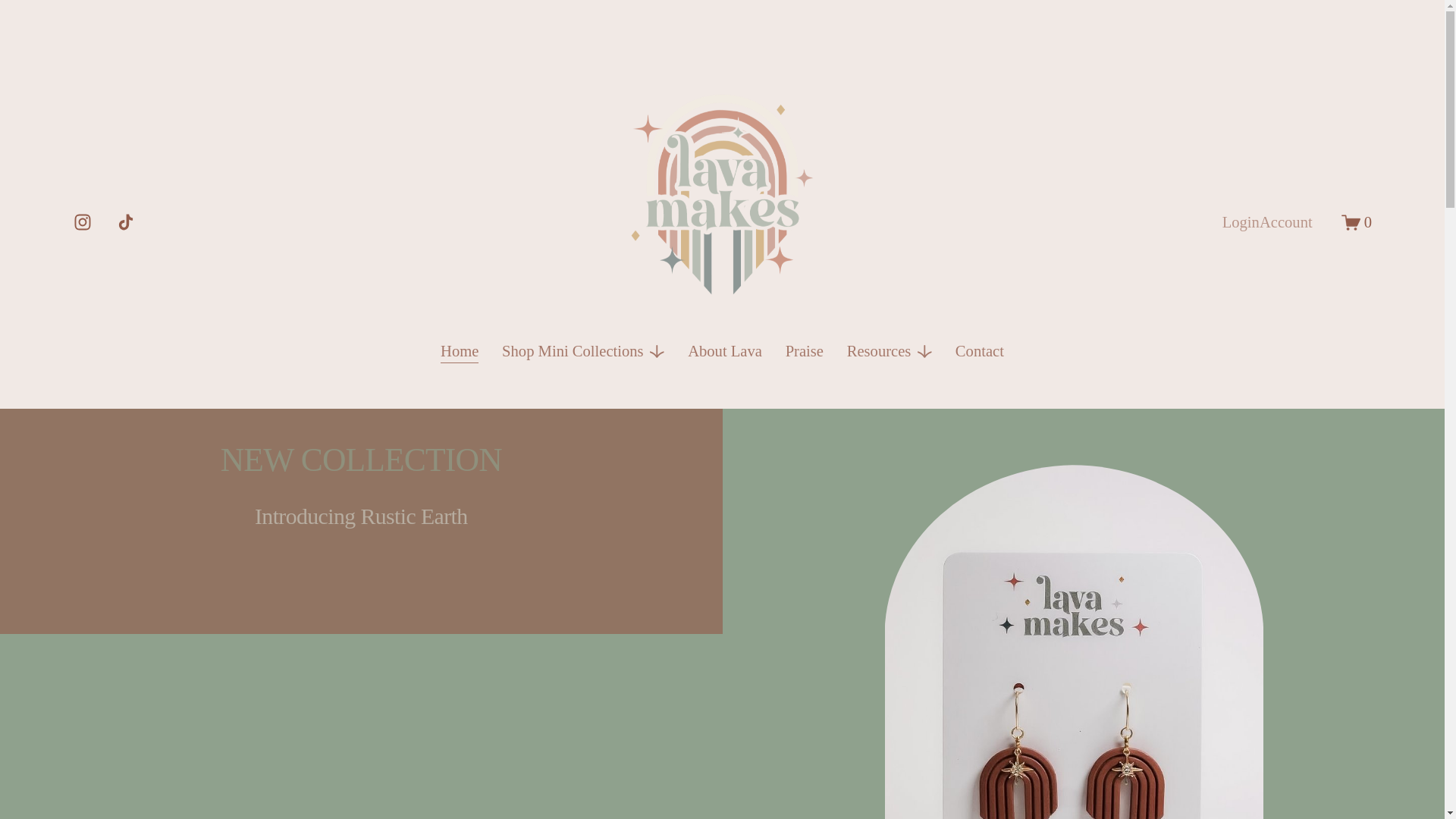 website screenshot of https://lavamakes.com.au/