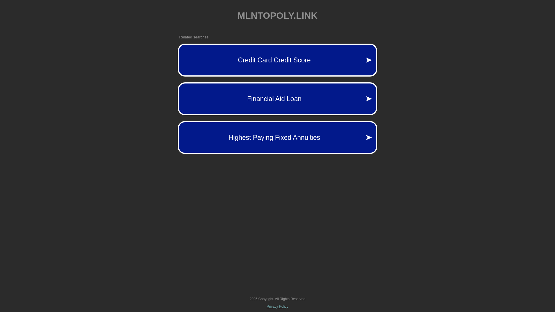 website screenshot of https://mlntopoly.link/