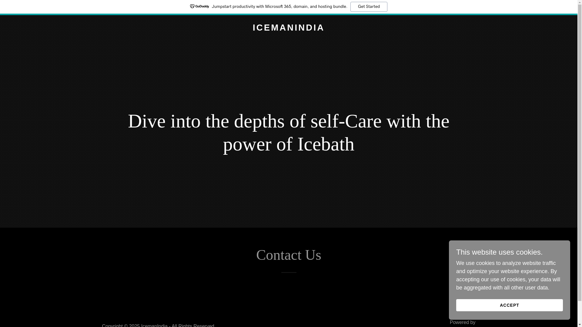 website screenshot of https://icemanindia.co.in/