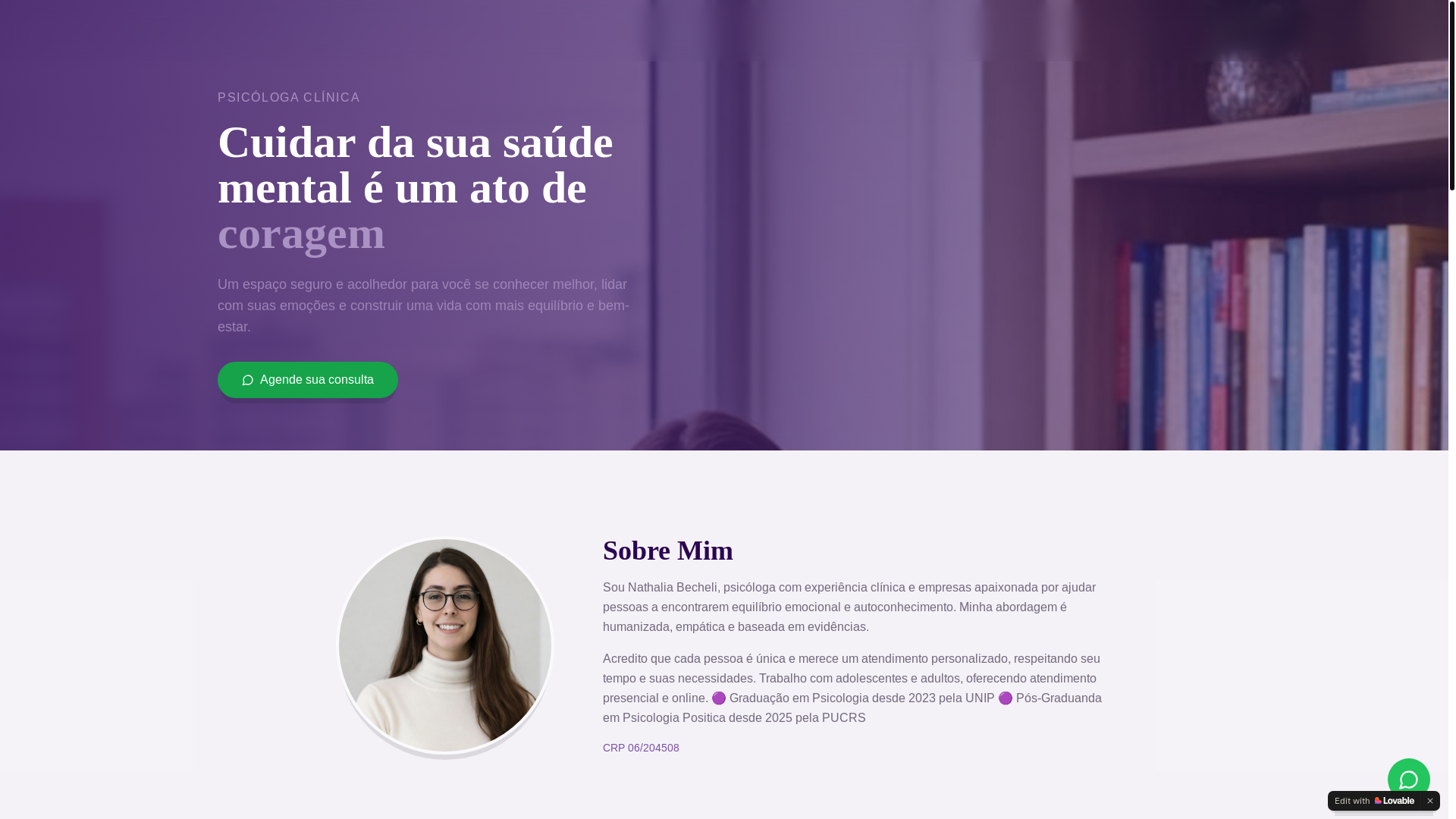 website screenshot of https://nathaliabecheli.site/