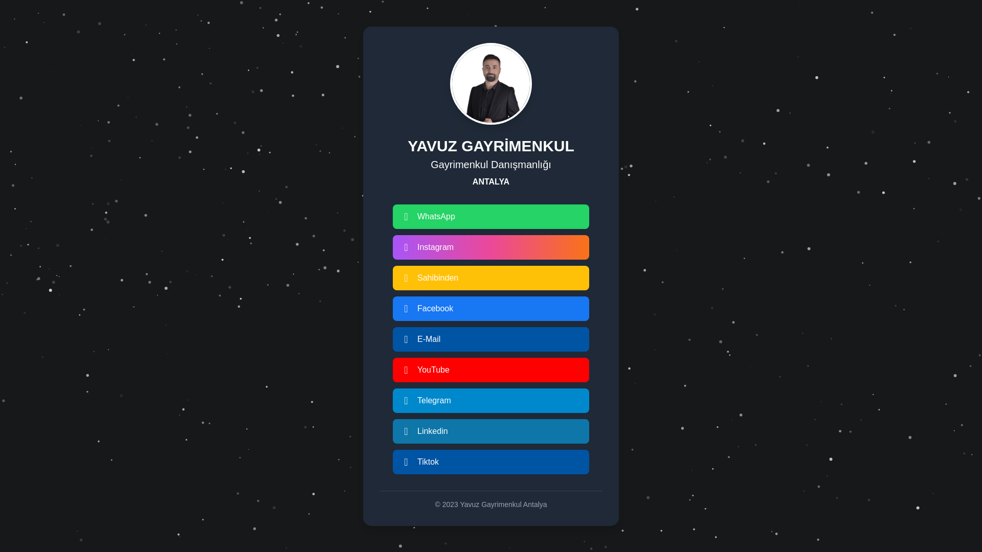 website screenshot of https://yavuzgayrimenkul.tr/