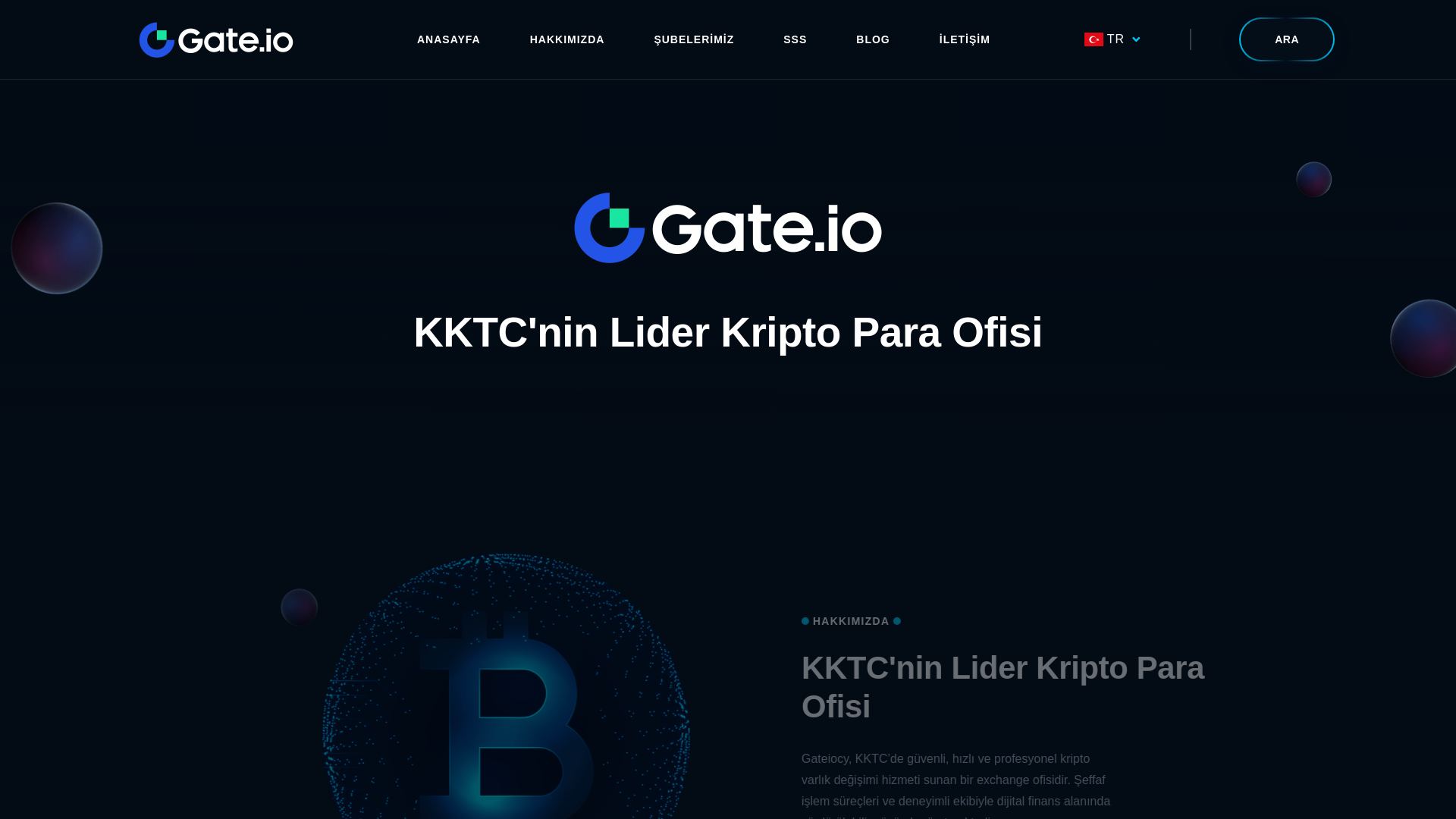 website screenshot of https://www.gateiocy.com