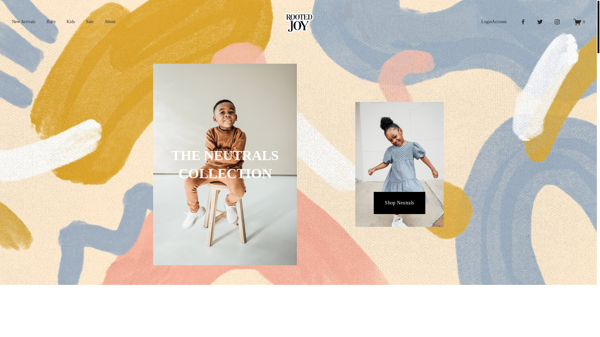 website screenshot of https://rootedjoykids.com/