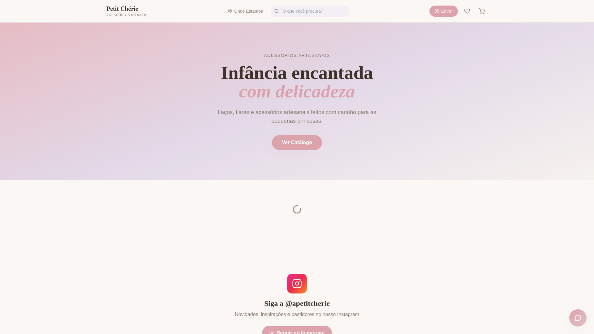website screenshot of https://apetitcherie.com.br