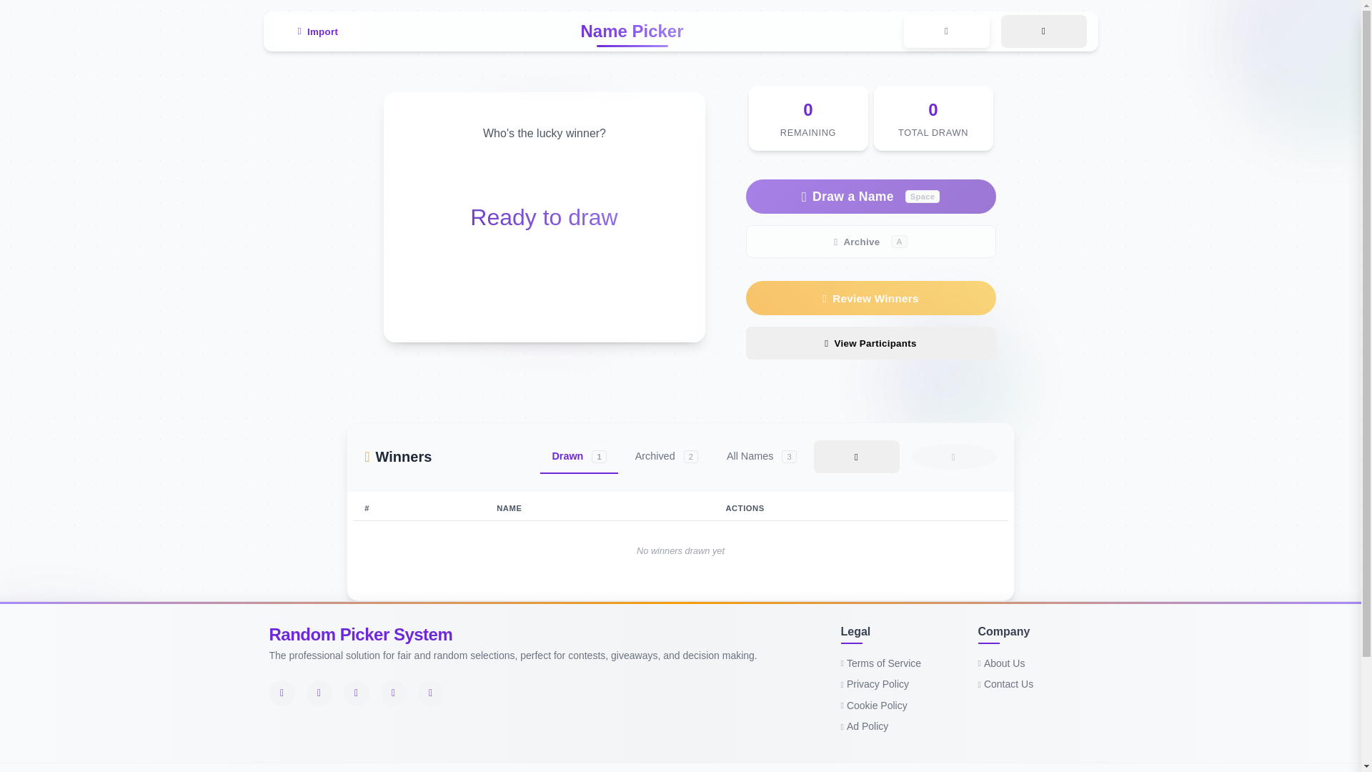website screenshot of https://random-name-picker-system.pages.dev/