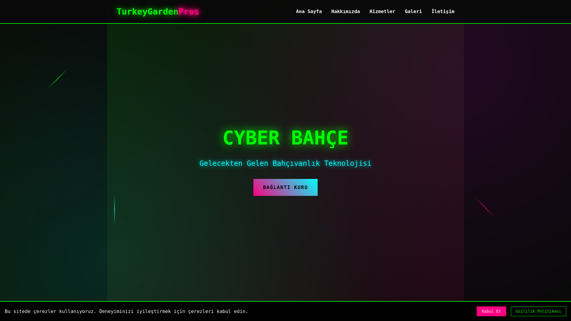 website screenshot of https://turkeygardenpros.xyz/