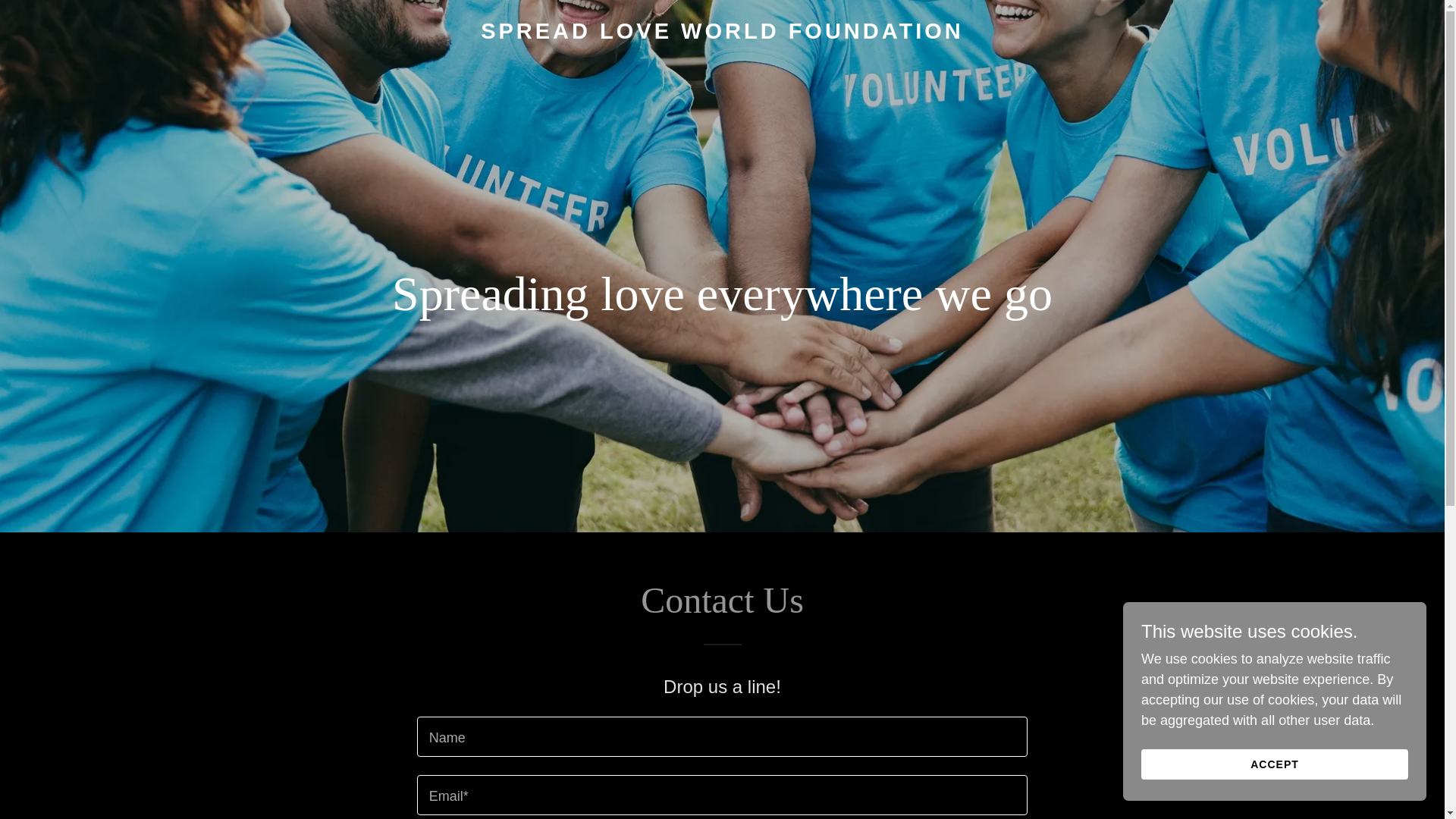 website screenshot of https://spreadloveworld.org/