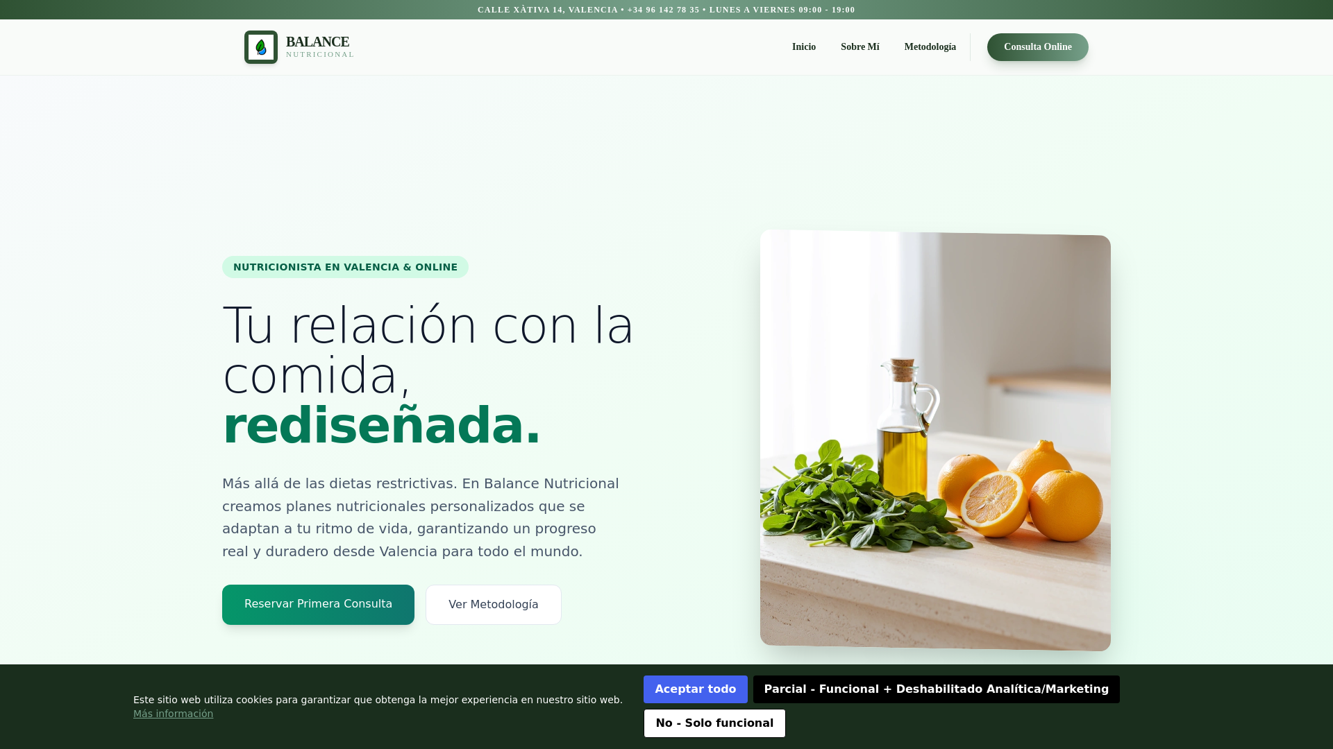 website screenshot of https://balancenutricionalessu.info