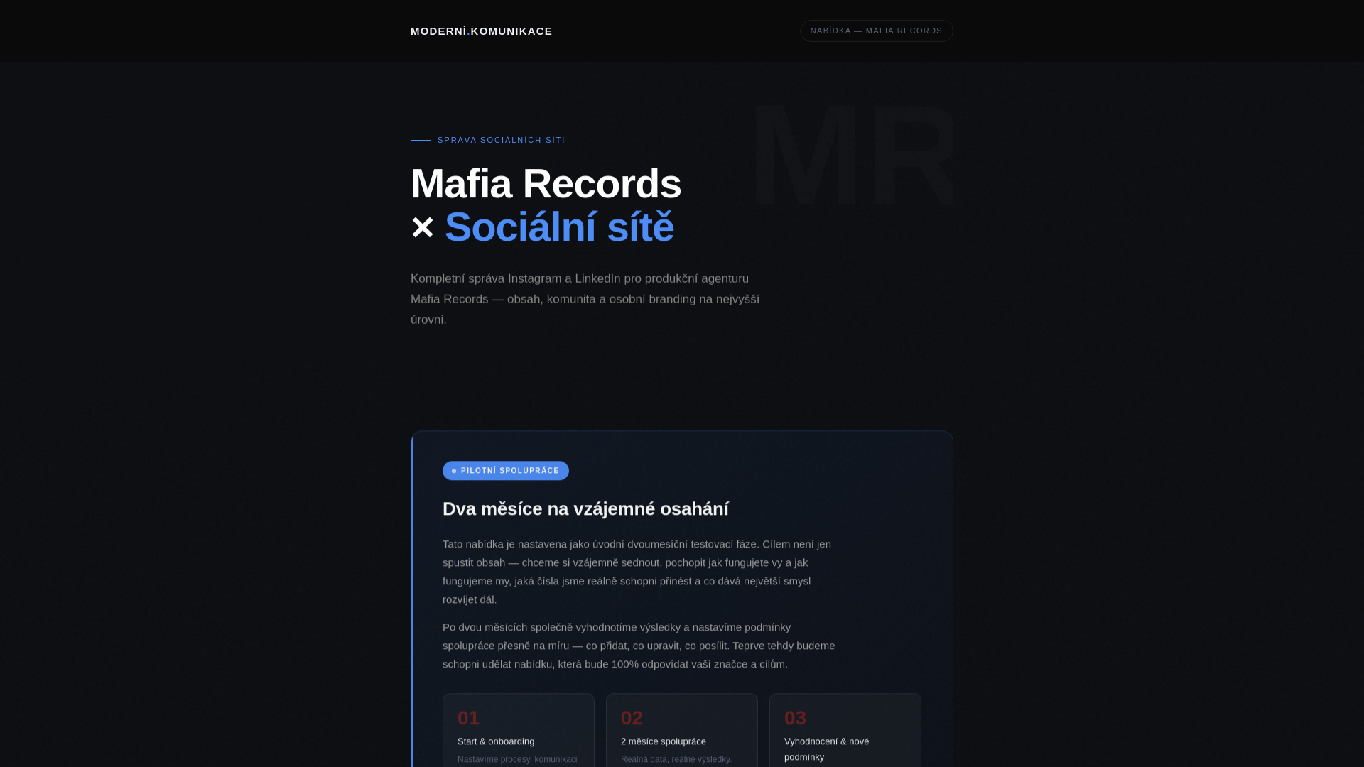 website screenshot of https://mafiarecords.pages.dev/