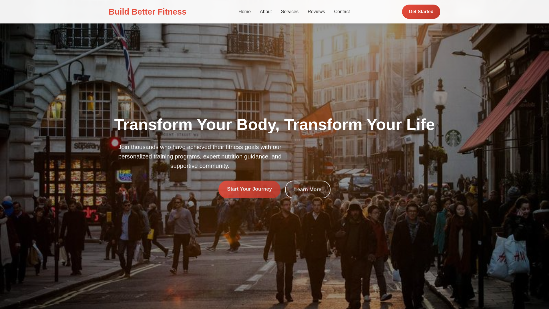 website screenshot of https://buildbetterfitness.click/