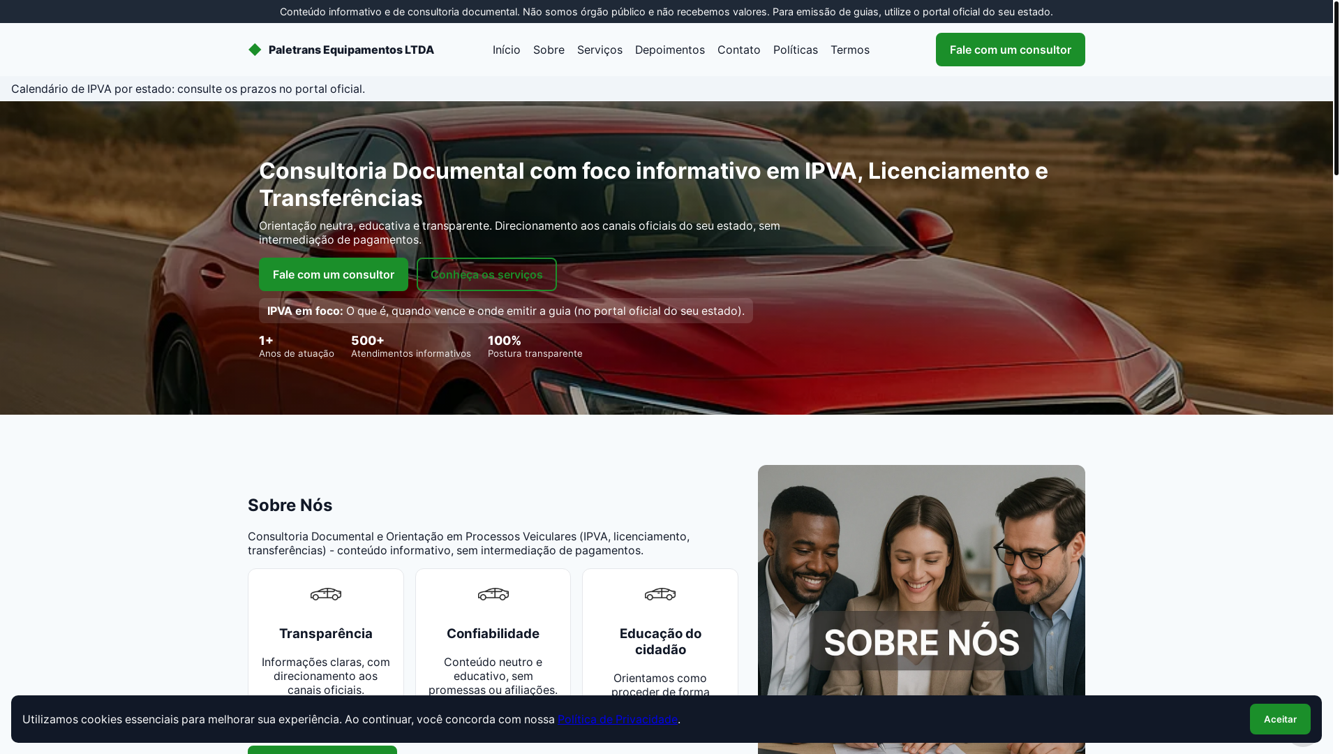website screenshot of https://auto-acesso.online/