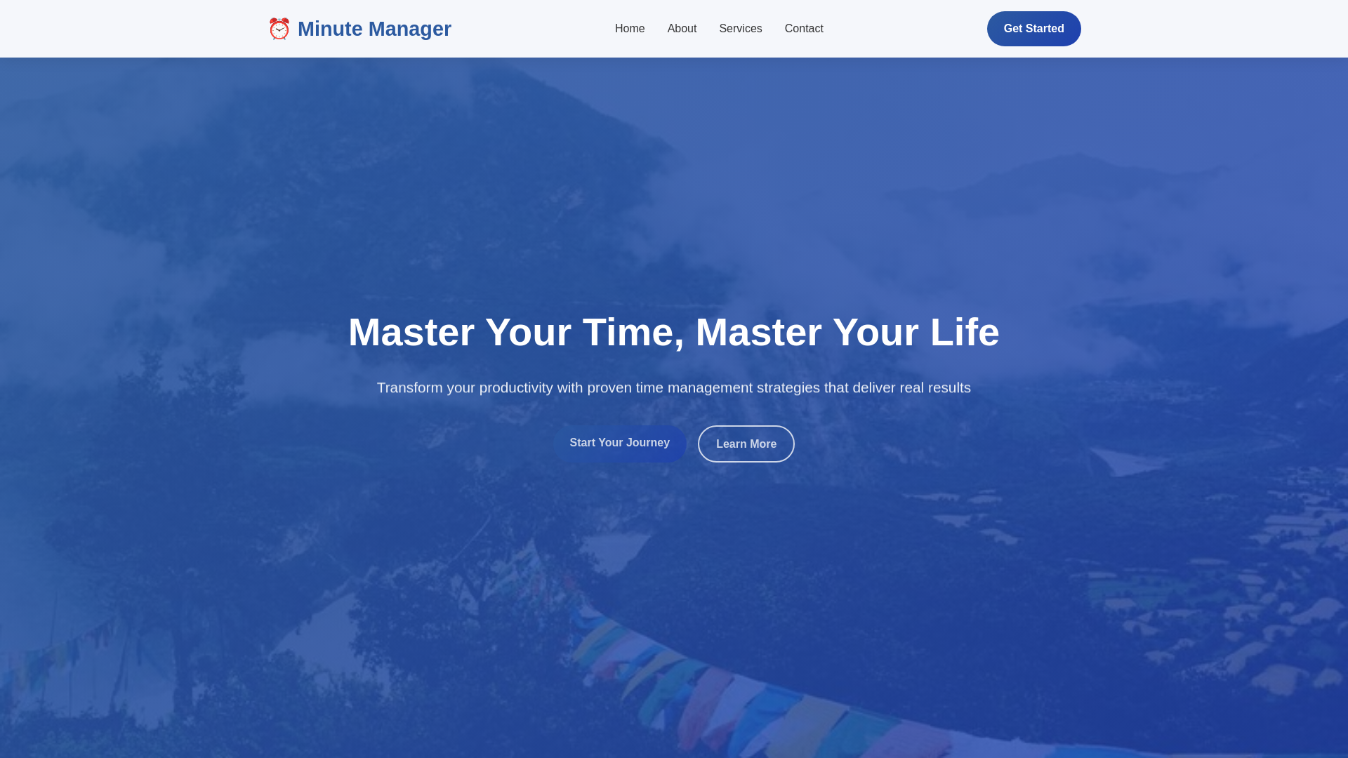 website screenshot of https://professionalminutemanager.digital