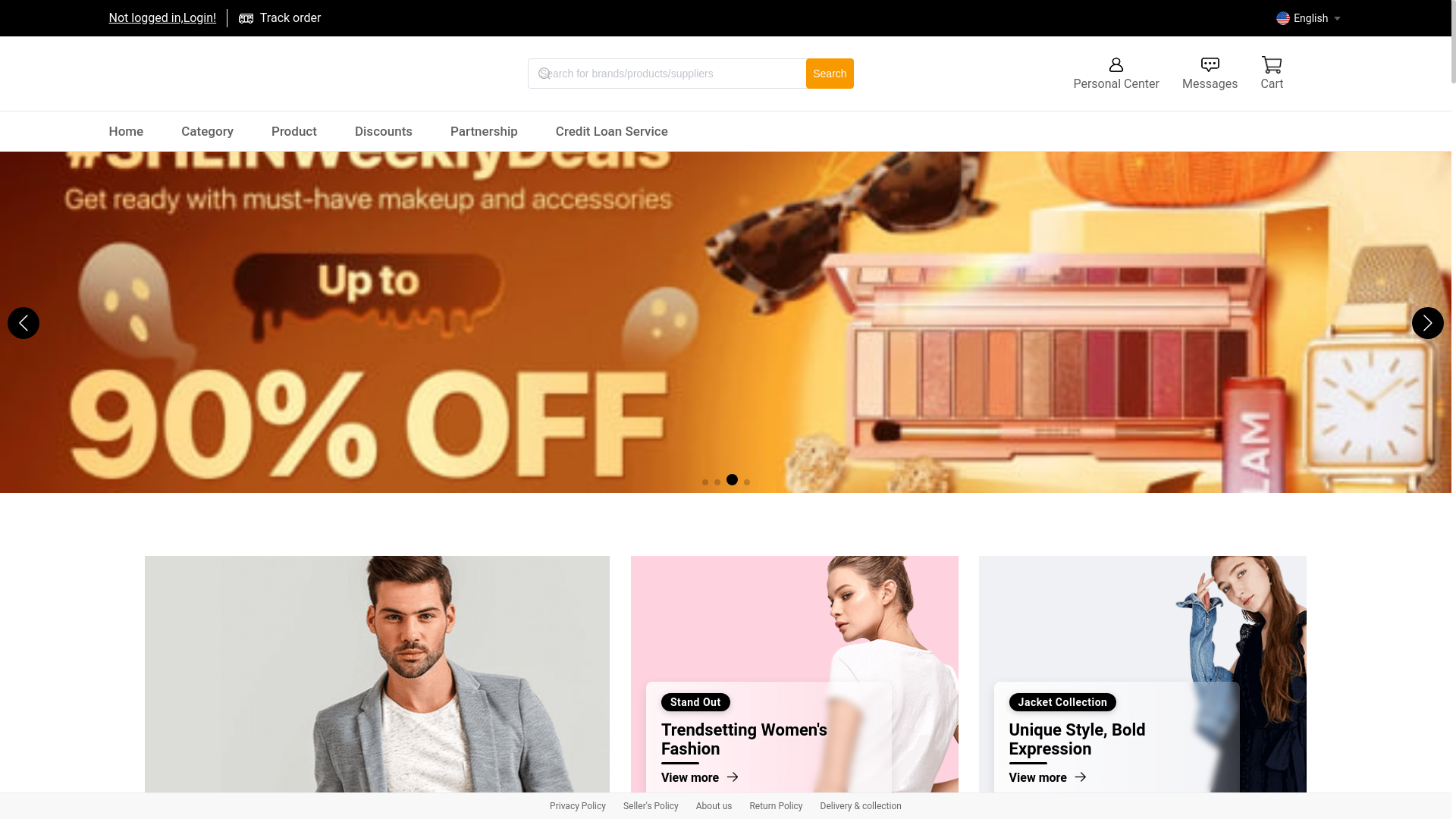 website screenshot of https://tk-shopee-1330292566.pichk.myqcloud.com/pc/index.html