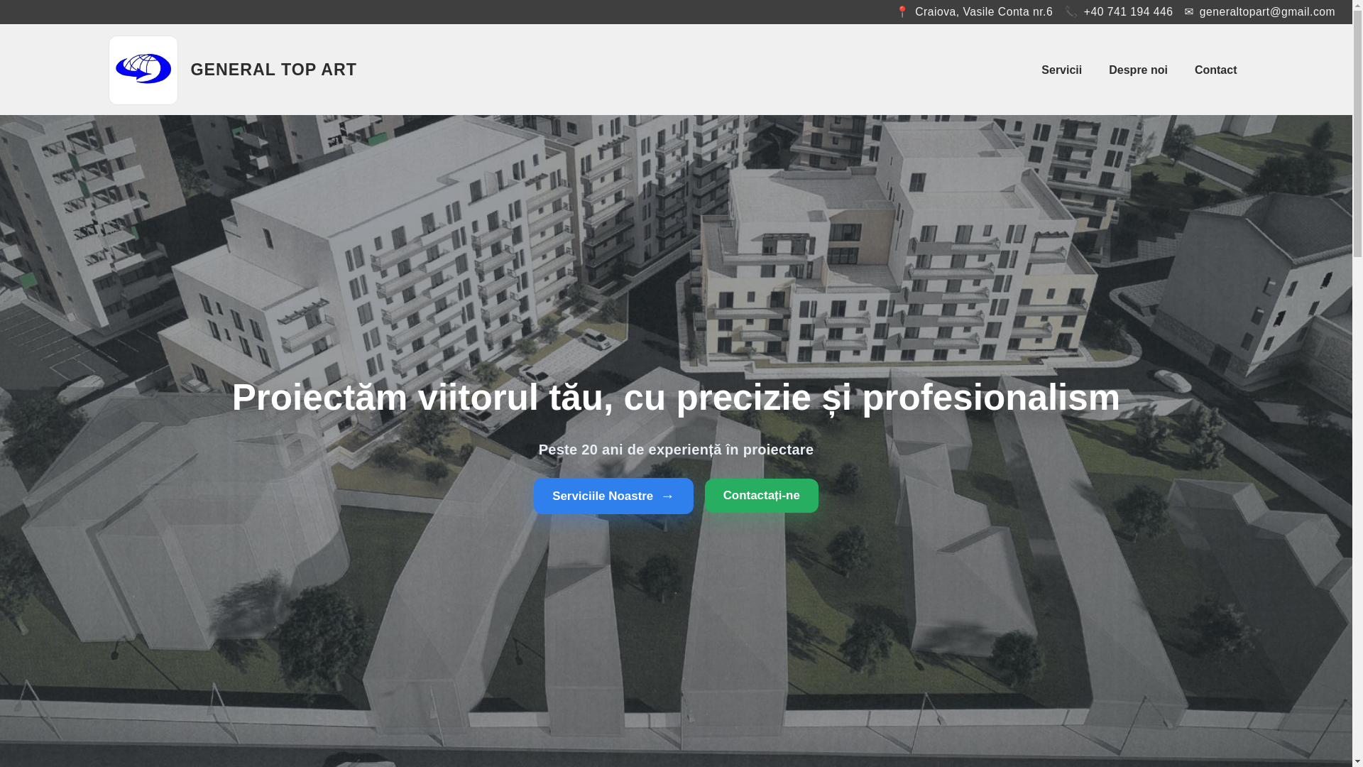 website screenshot of https://generaltopart.ro/
