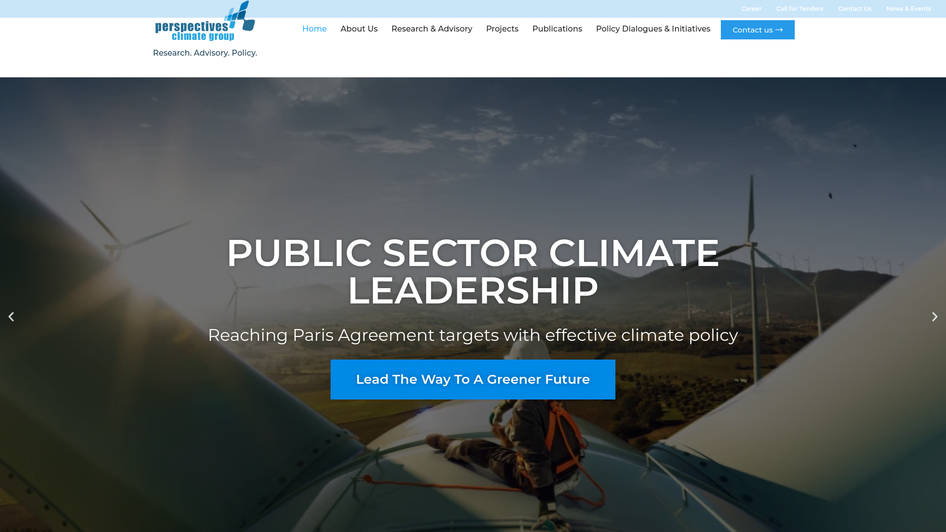 website screenshot of http://perspectives.cc