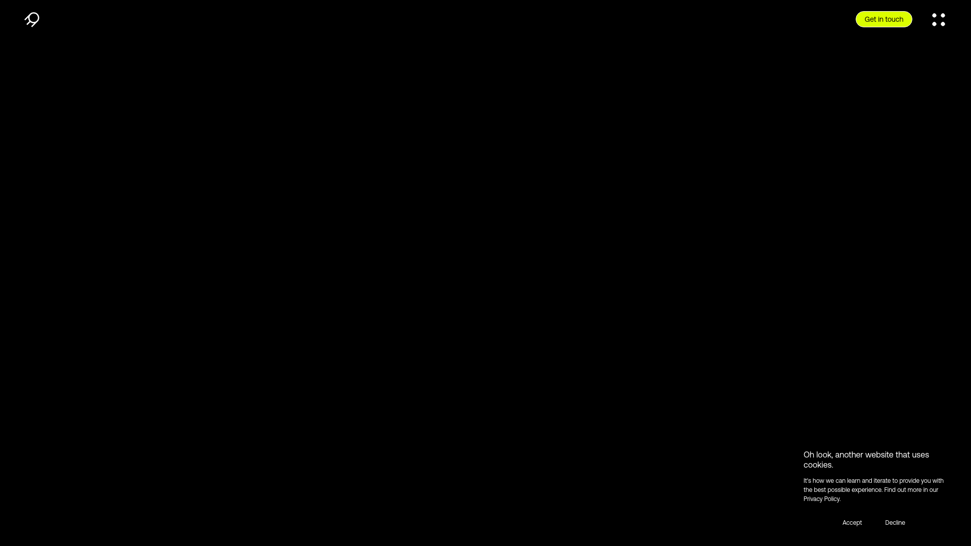 website screenshot of https://rocketaircreativeweb.biz