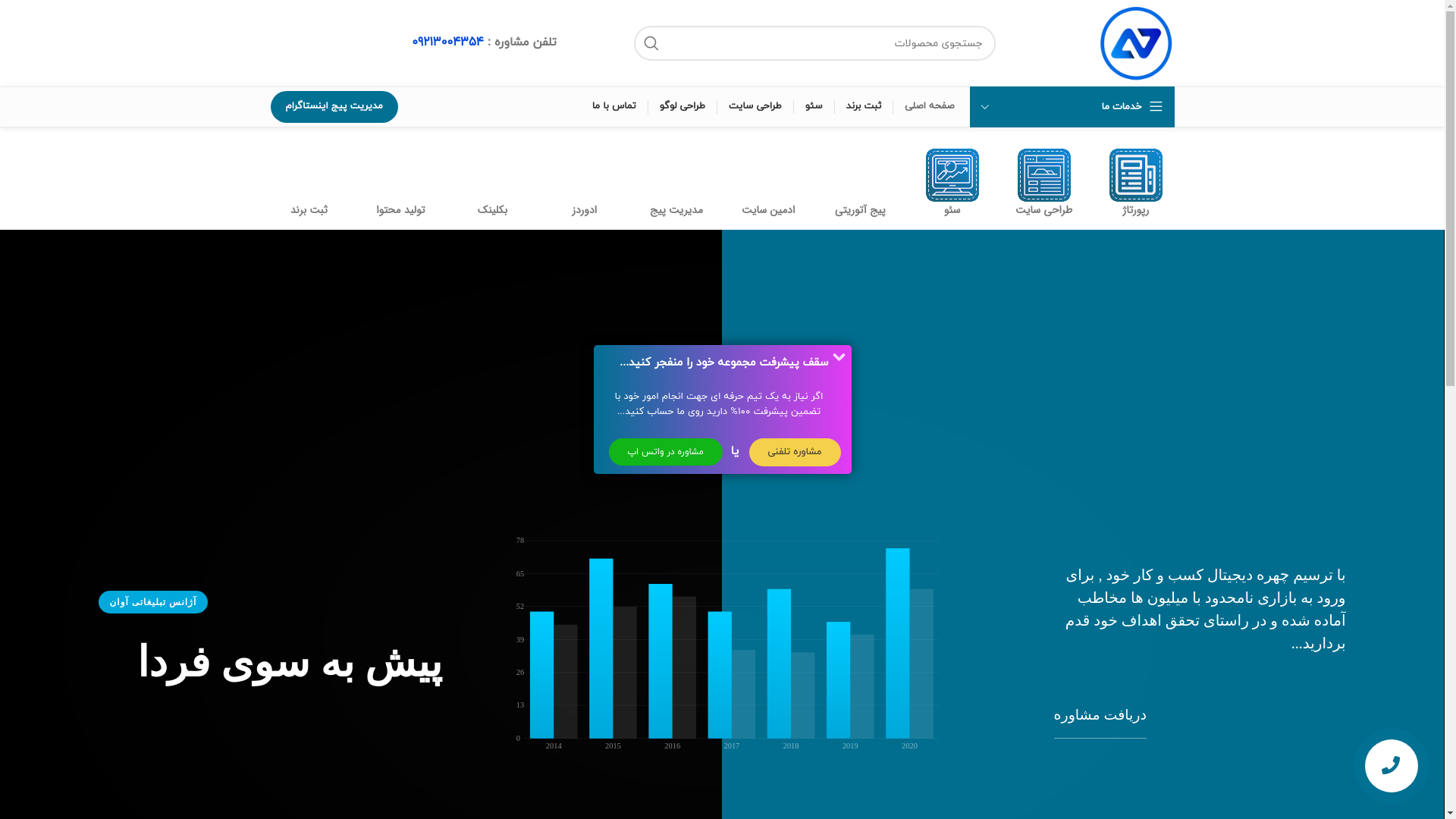 website screenshot of https://avanagency.digital/
