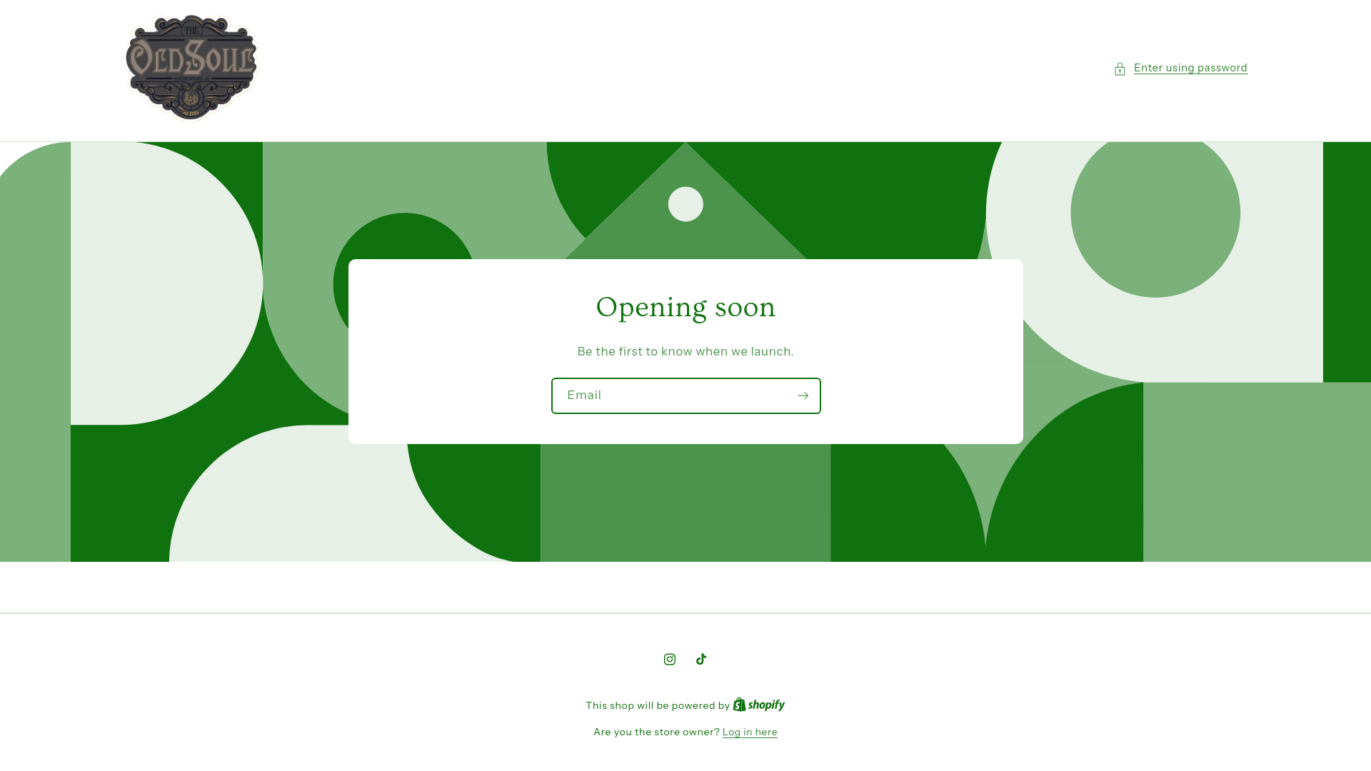 website screenshot of https://theoldsoulapothecary.com/