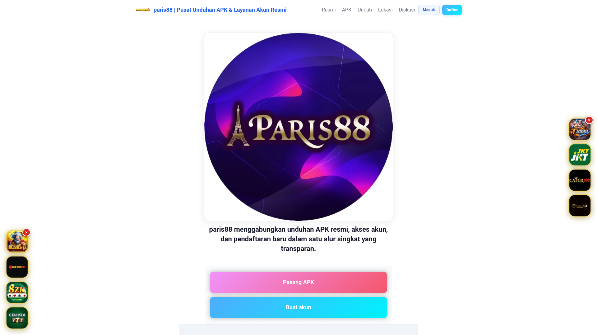 website screenshot of https://paris88you.com/