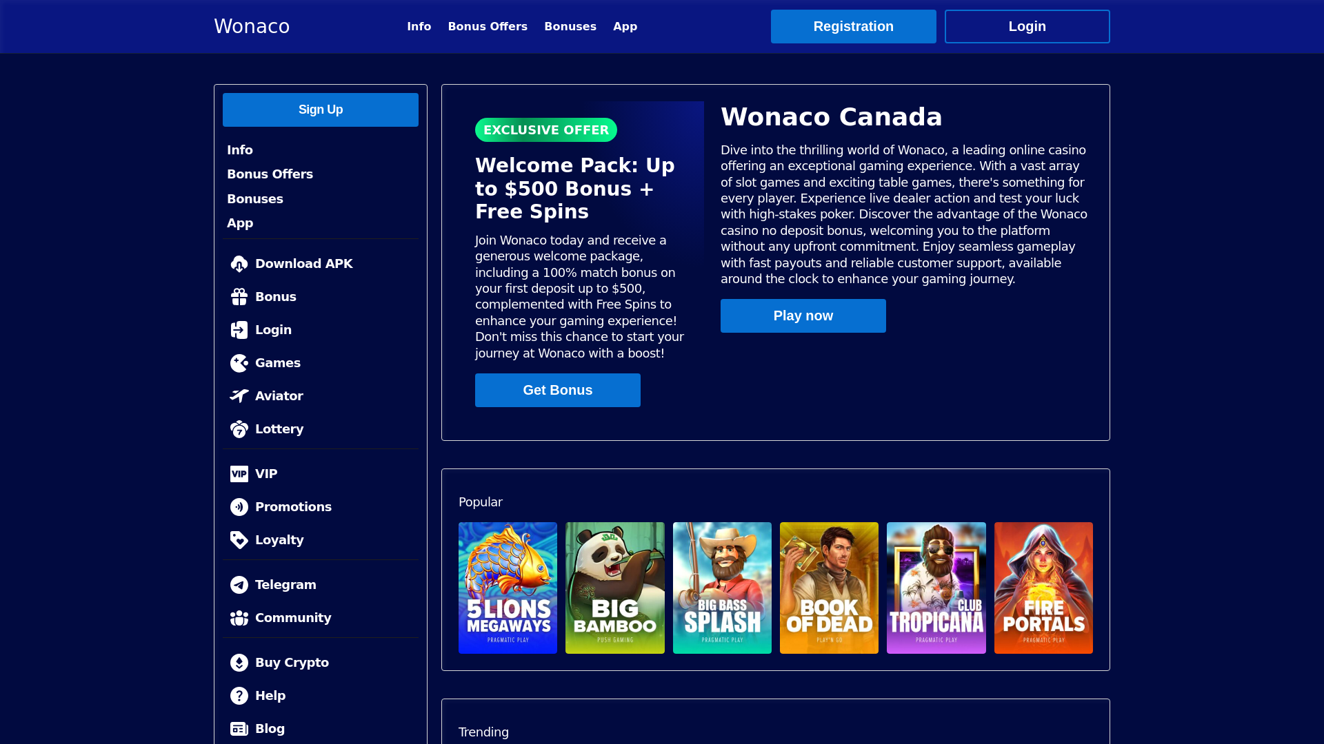 website screenshot of https://wonacocanada-com.pages.dev/