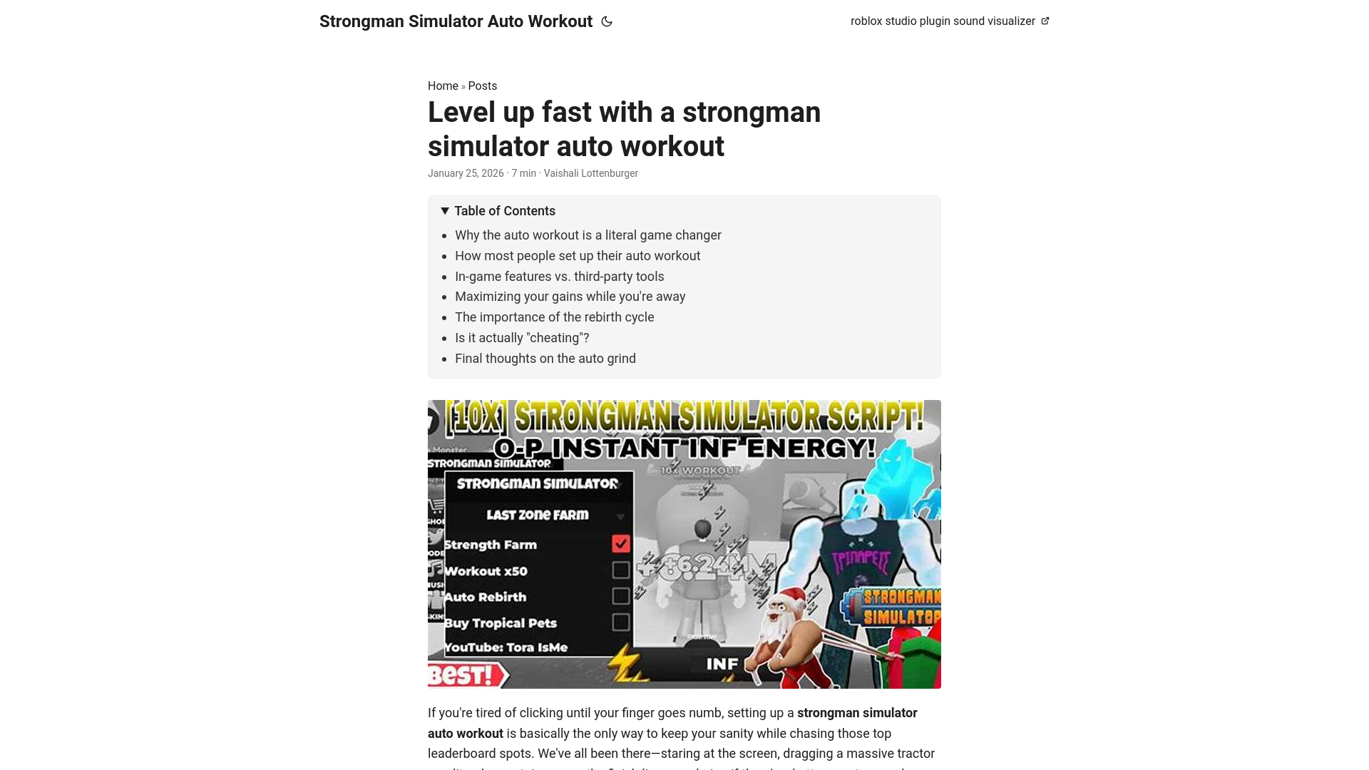 website screenshot of https://strongman-simulator-auto-workout.pages.dev/