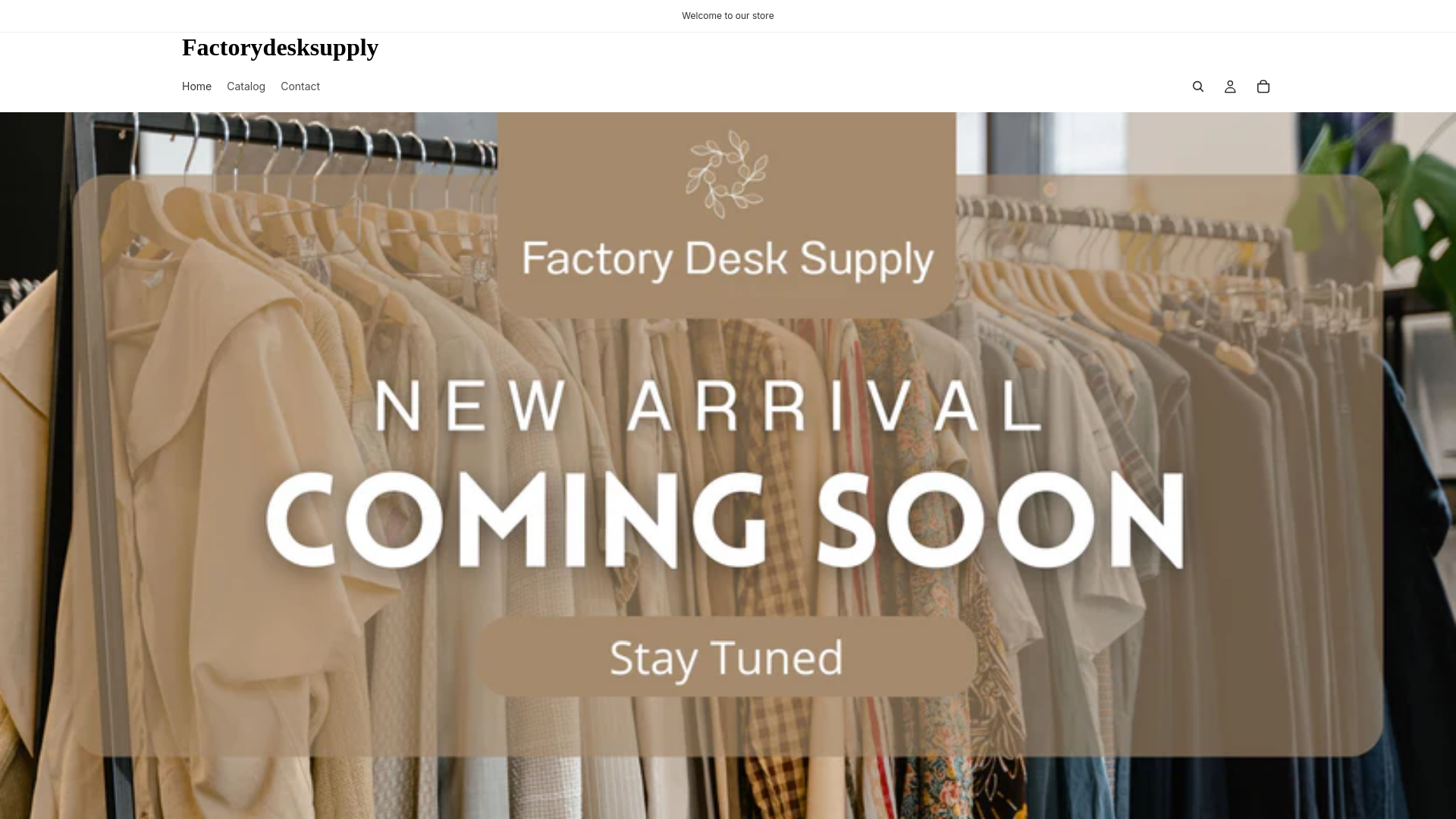 website screenshot of https://factorydesksupply.com