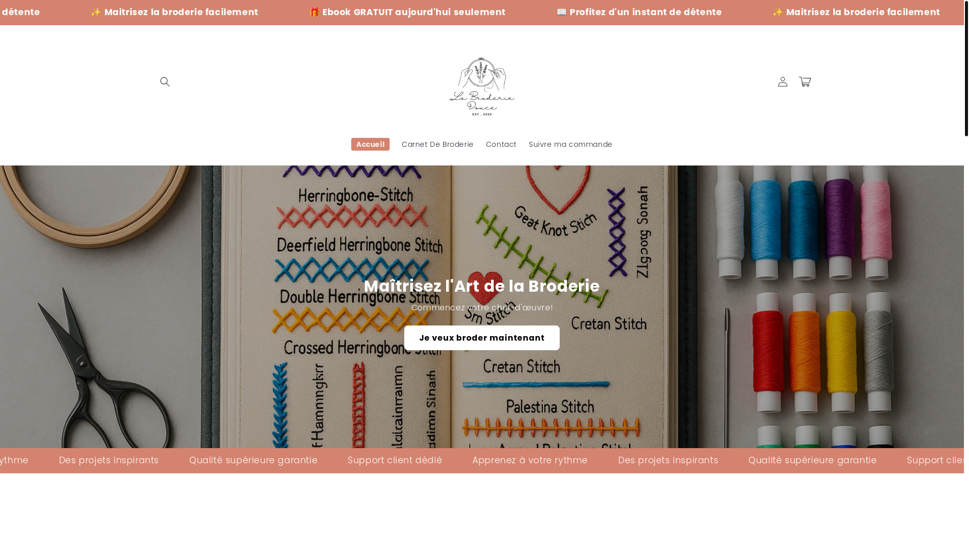 website screenshot of https://labroderiedouce.fr/