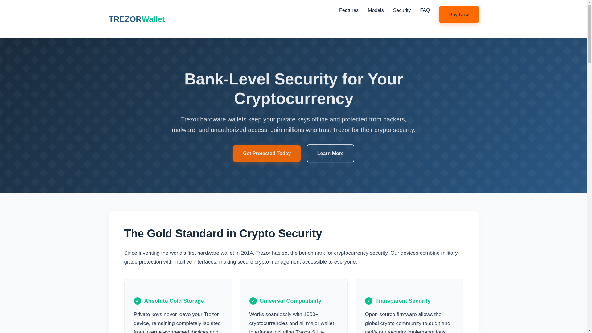 website screenshot of https://trezor-hardware-wallet.pages.dev/