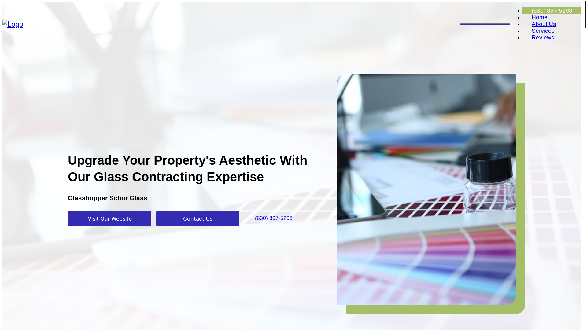 website screenshot of https://glasscontractinggsg.com/
