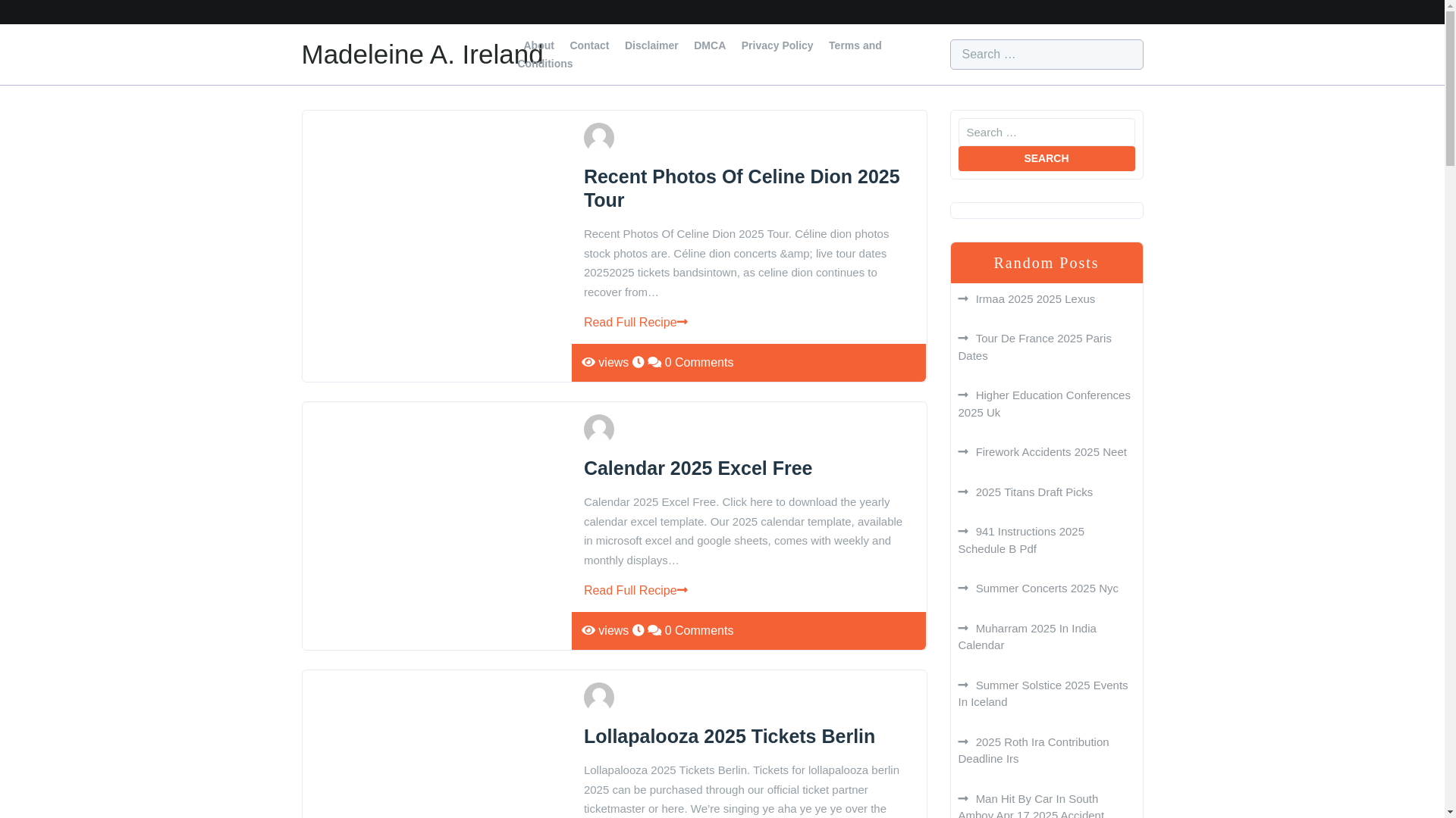website screenshot of https://madeleineaireland.pages.dev/