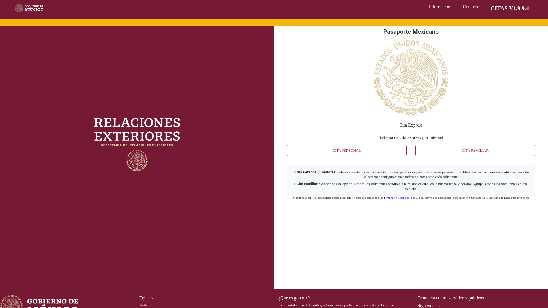 website screenshot of https://citas-sre-gob-mxpor874digi587w124pasaportesmx.pages.dev/