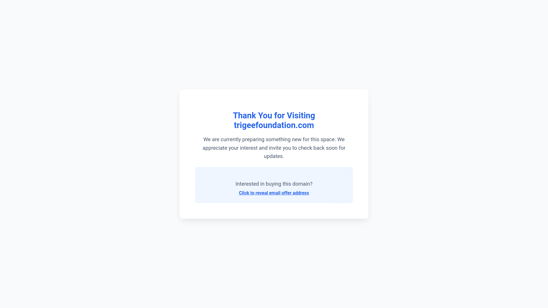 website screenshot of https://trigeefoundation.com/