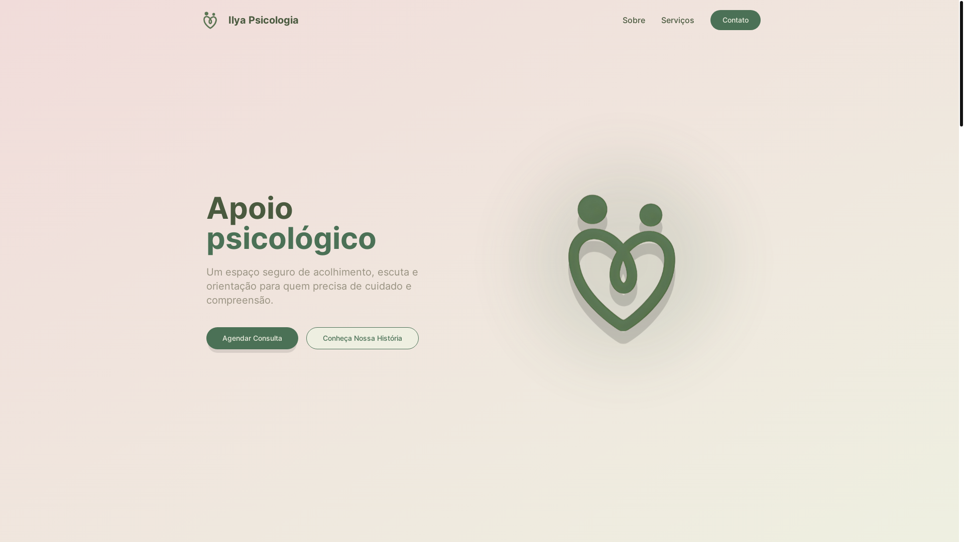website screenshot of https://ilyapsicologia.com.br/